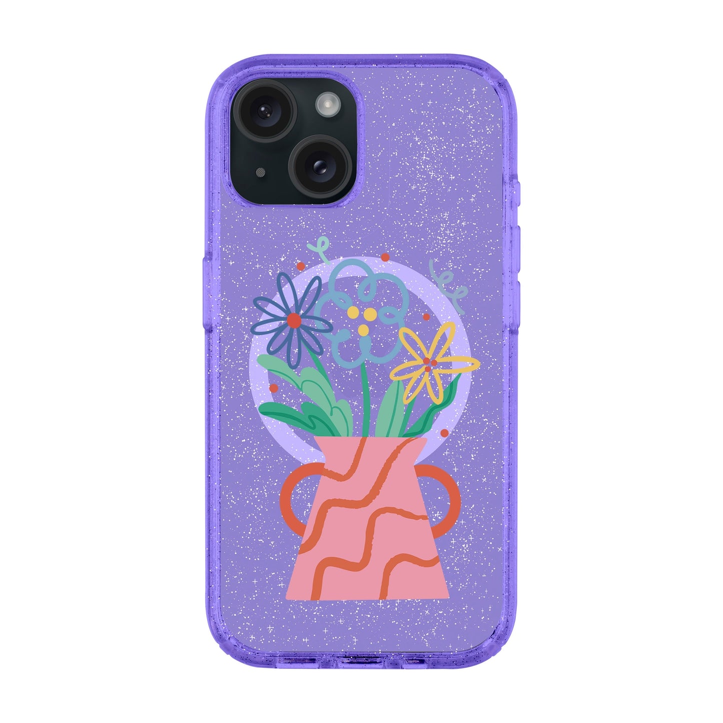 PINK VASE-iPhone 14 Plus Shiny Kılıf MagSafe Özellikli