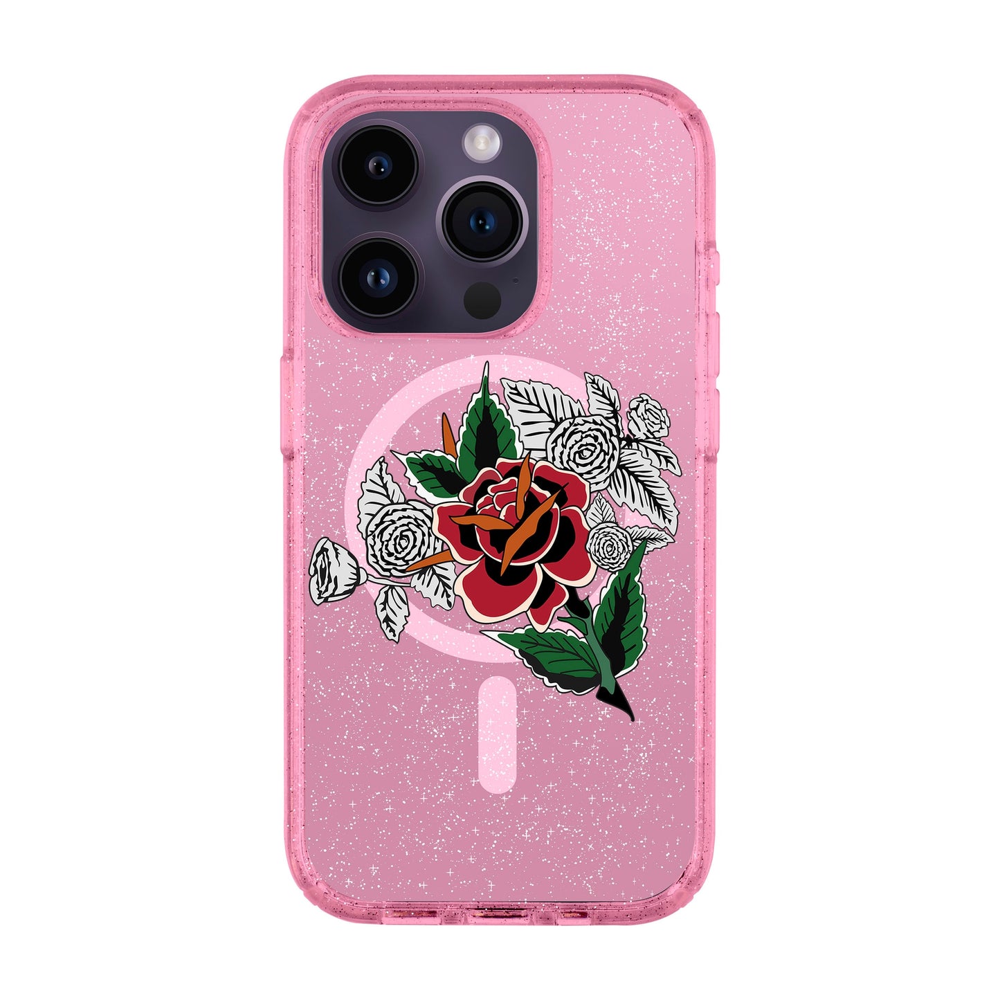 DRY ROSE-iPhone 14 Pro Shiny Kılıf MagSafe Özellikli