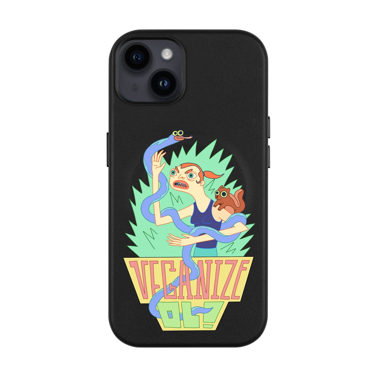 VEGANİZE-iPhone 14 Plus Leather Kılıf MagSafe Özellikli