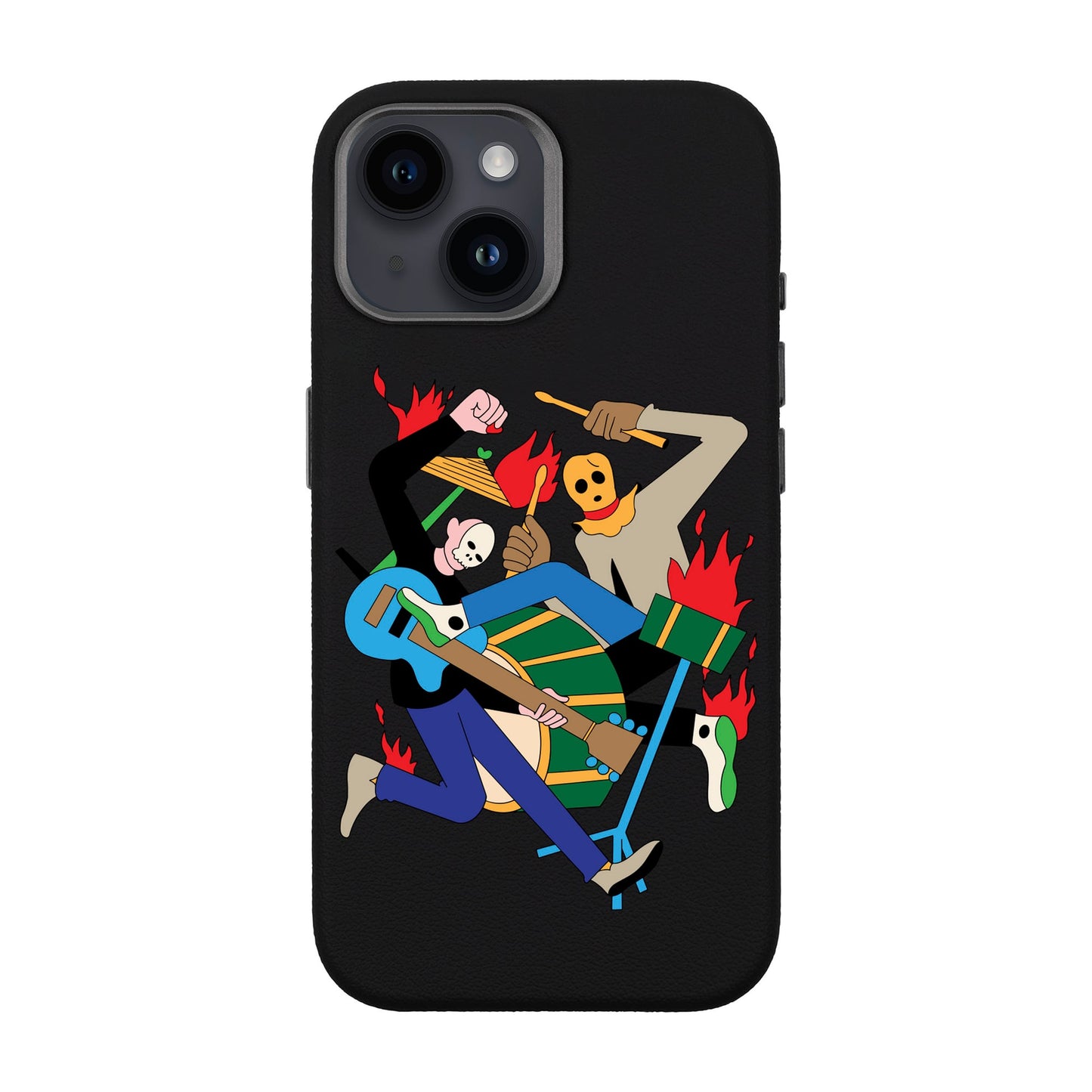 MONSTER MASH-iPhone 14 Leather Premium Kılıf MagSafe Özellikli