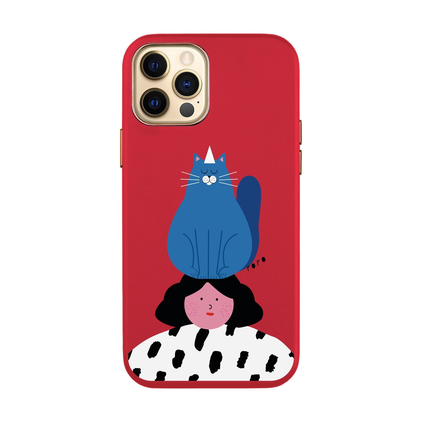 NAUGHTY CAT-iPhone Xs Max Leather Kılıf