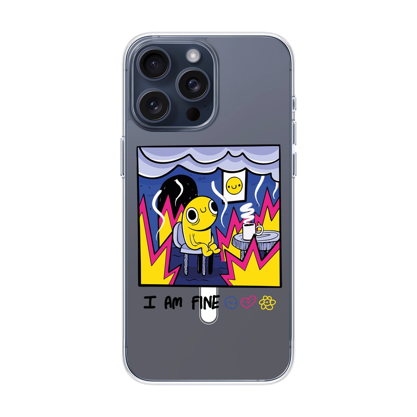 I AM FINE-iPhone 15 Pro Max Solid Kılıf MagSafe Özellikli