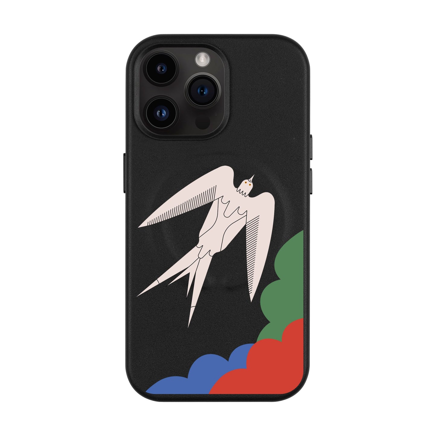 L’OISEAU LIBRE-iPhone 14 Pro Max Leather Kılıf MagSafe Özellikli