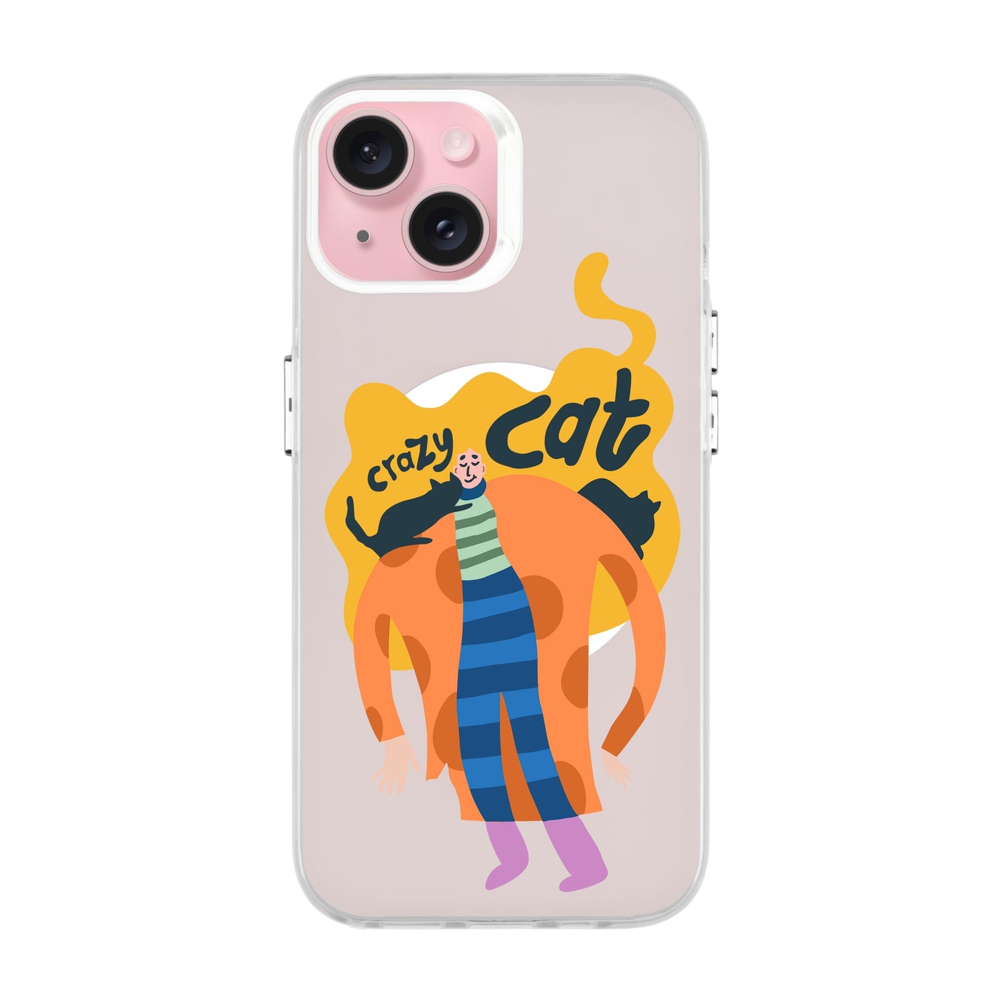 CRAZY CAT-iPhone 15 Hold Kılıf MagSafe Özellikli