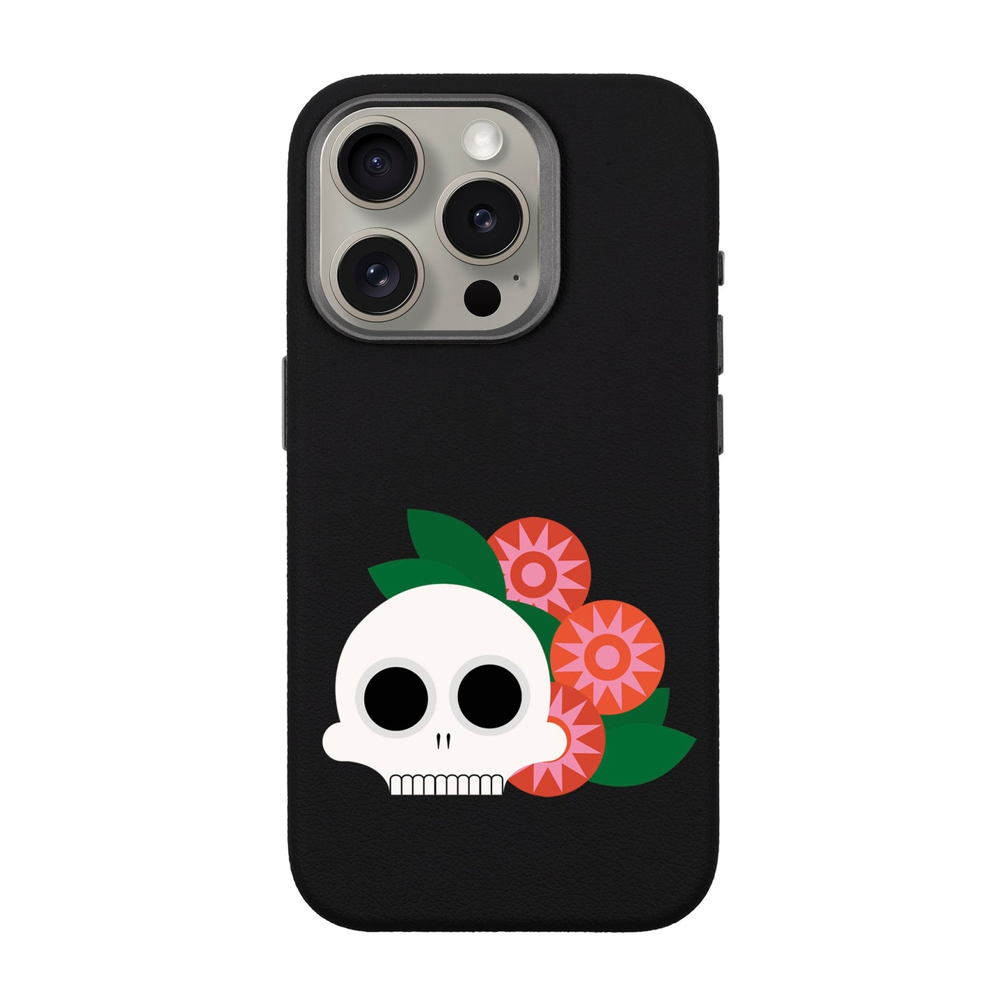 MEMENTO BLOOM-iPhone 15 Pro Leather Premium Kılıf MagSafe Özellikli