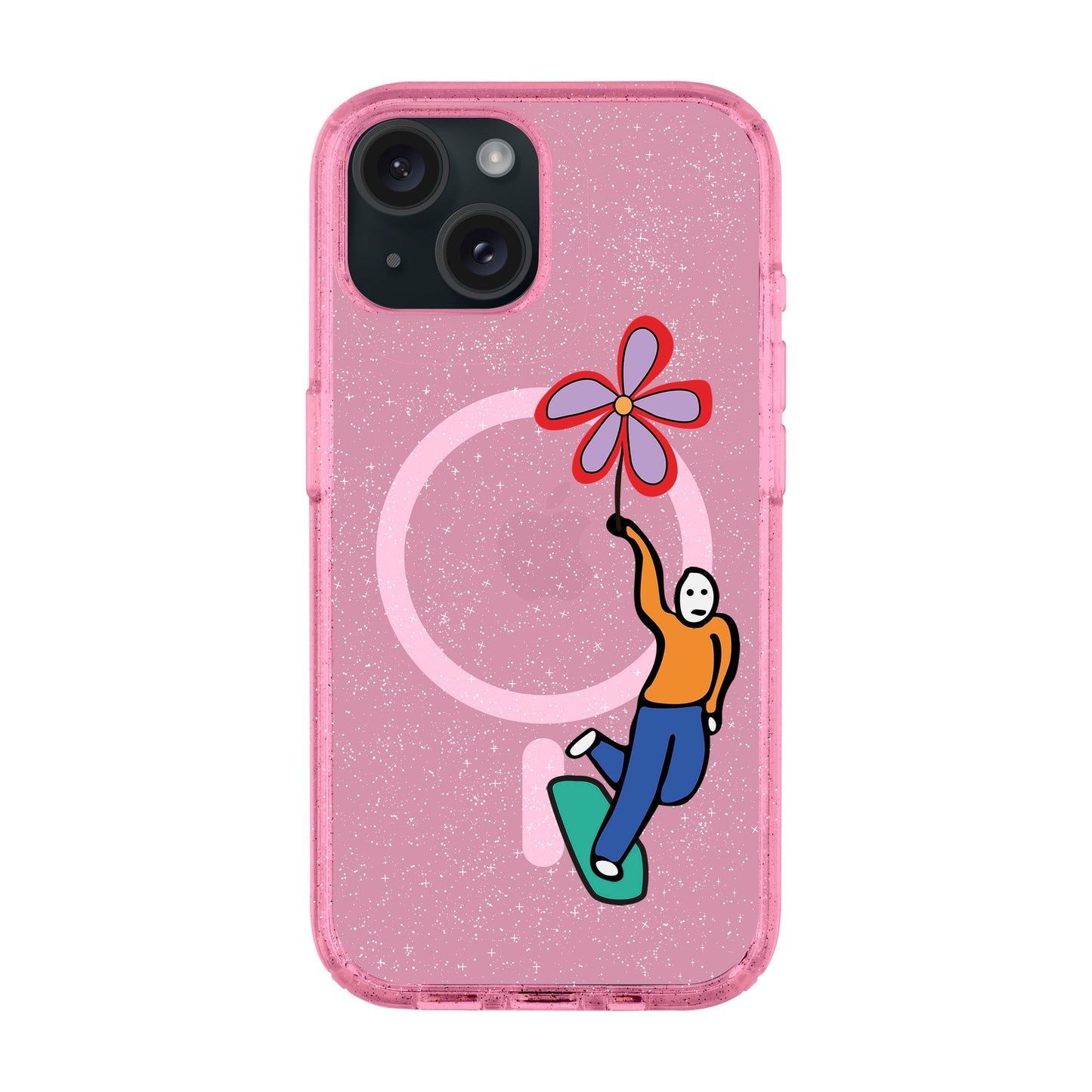 SKATEBOARDER-iPhone 15 Plus Shiny Kılıf MagSafe Özellikli