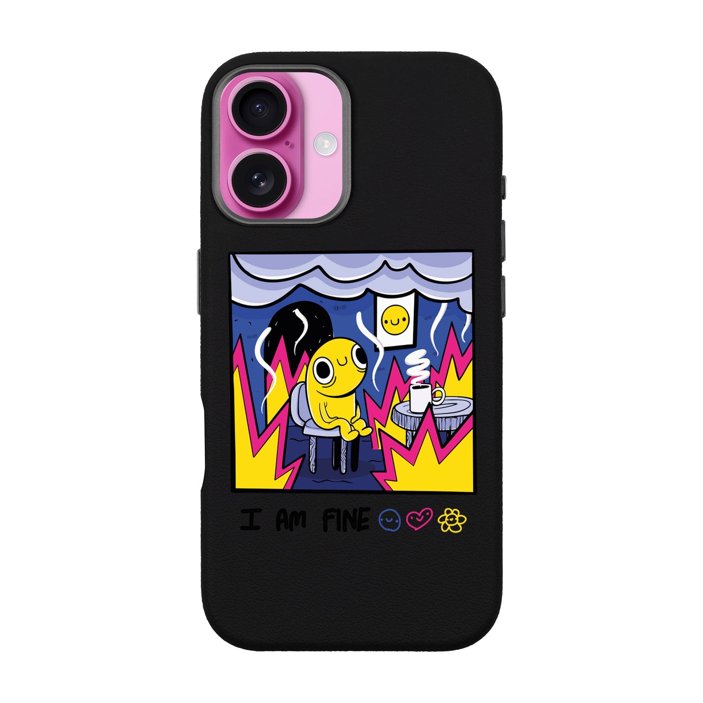 I AM FINE-iPhone 16 Leather Premium Kılıf MagSafe Özellikli