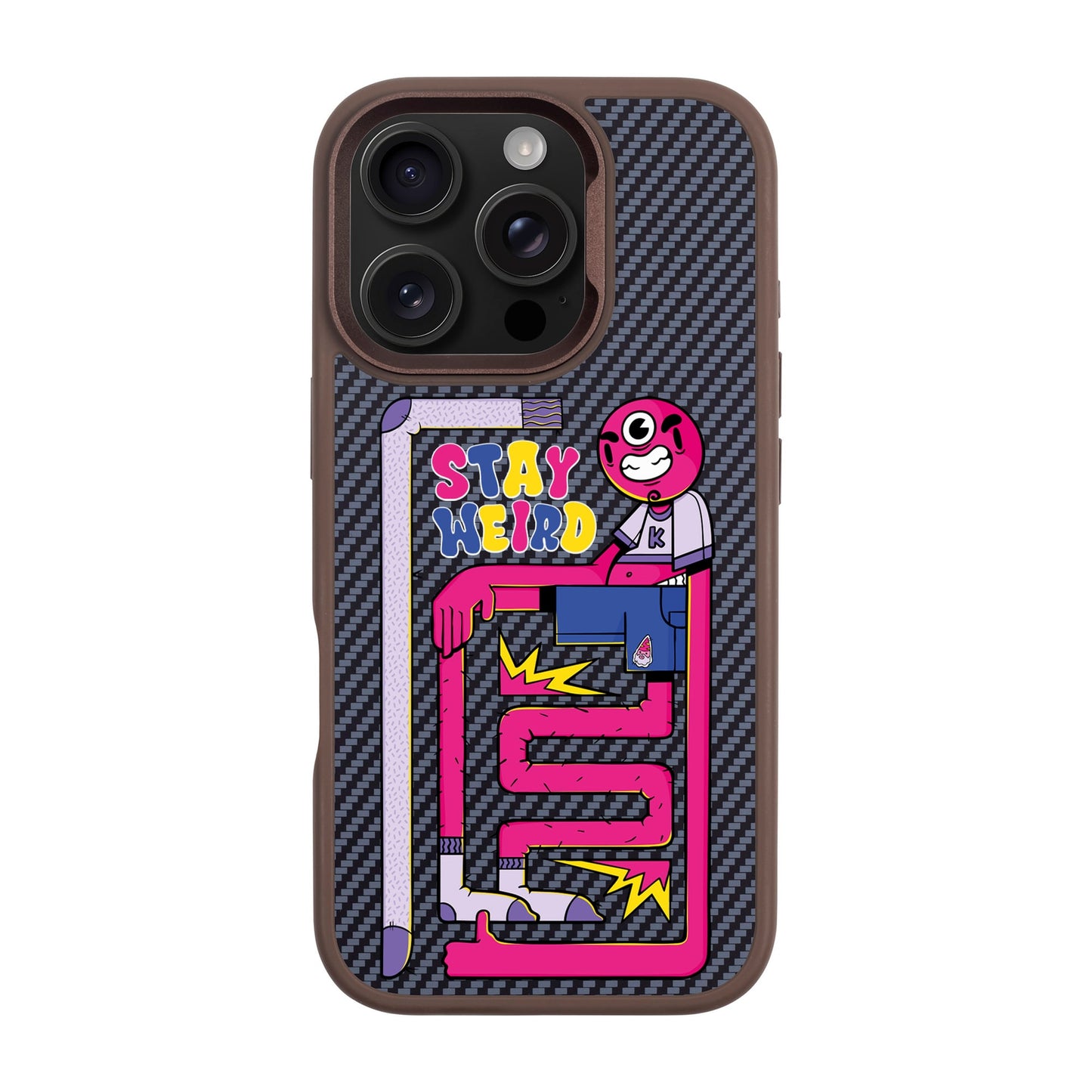 OG TOOTHY-iPhone 16 Pro Plaid Kılıf MagSafe Özellikli