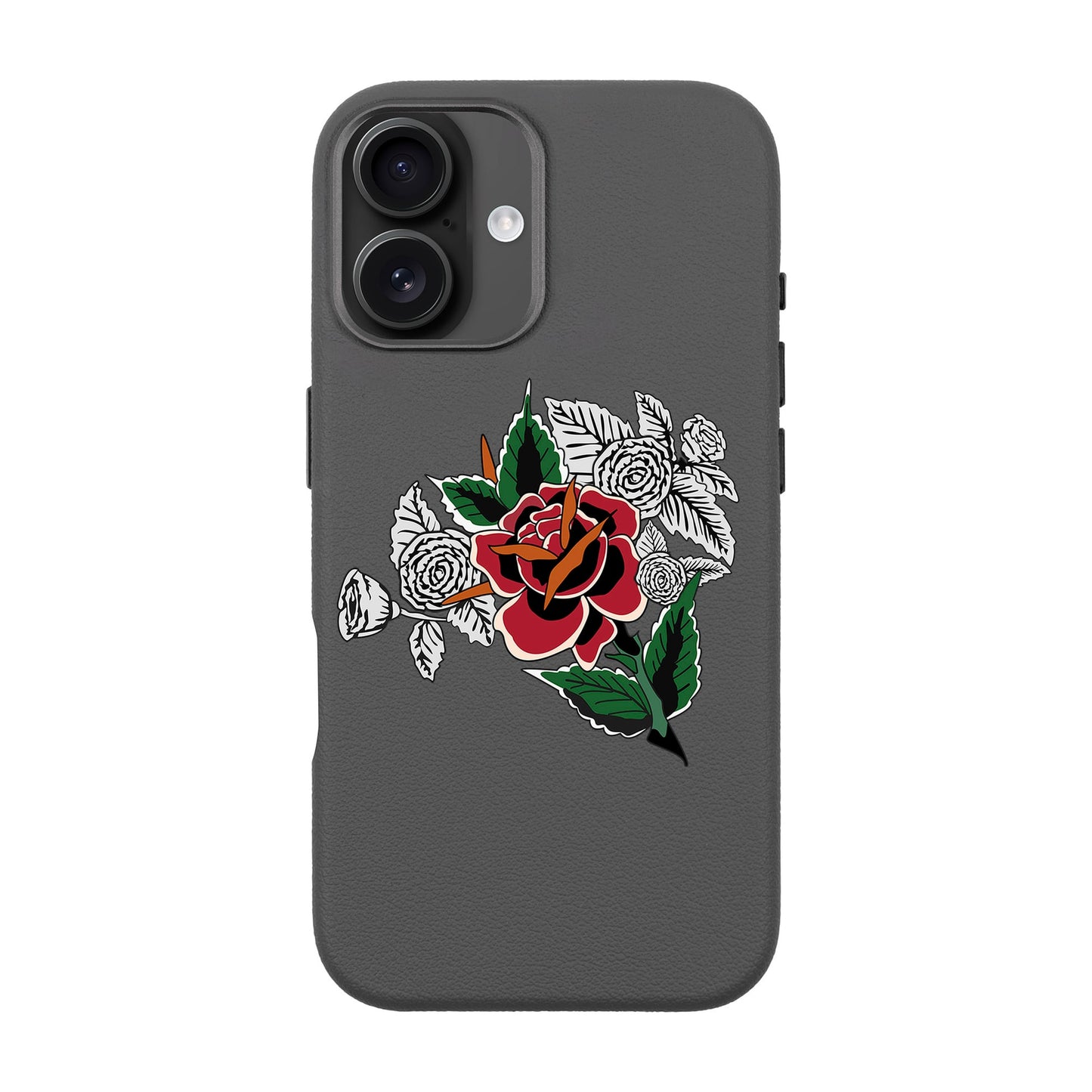 DRY ROSE-iPhone 16 Plus Leather Premium Kılıf MagSafe Özellikli