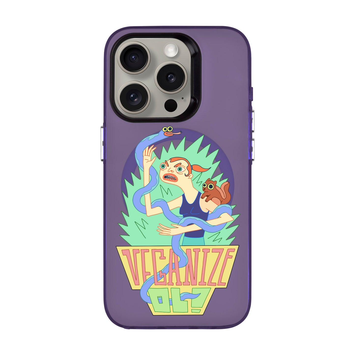 VEGANİZE-iPhone 15 Pro Hold Kılıf MagSafe Özellikli