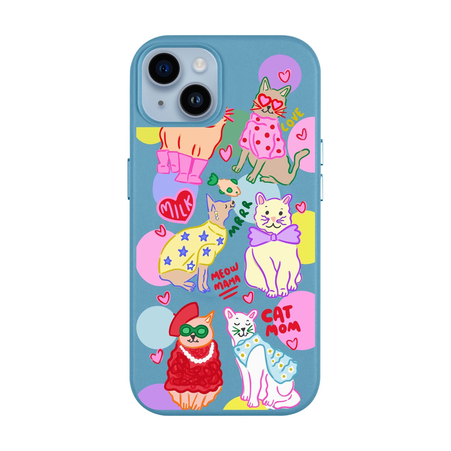 CAT MOM-iPhone 14 Plus Leather Kılıf MagSafe Özellikli