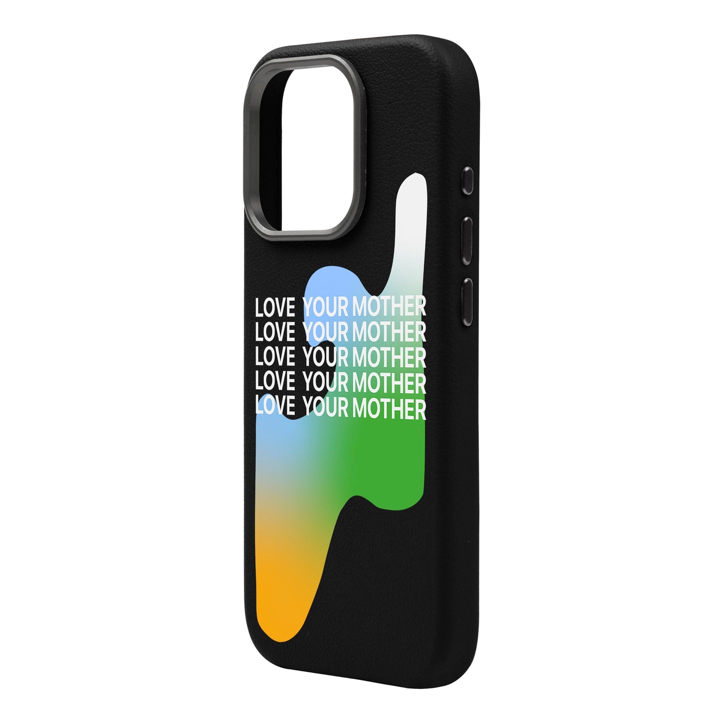 LOVE YOUR MOTHER-iPhone 16 Pro Max Leather Premium Kılıf MagSafe Özellikli
