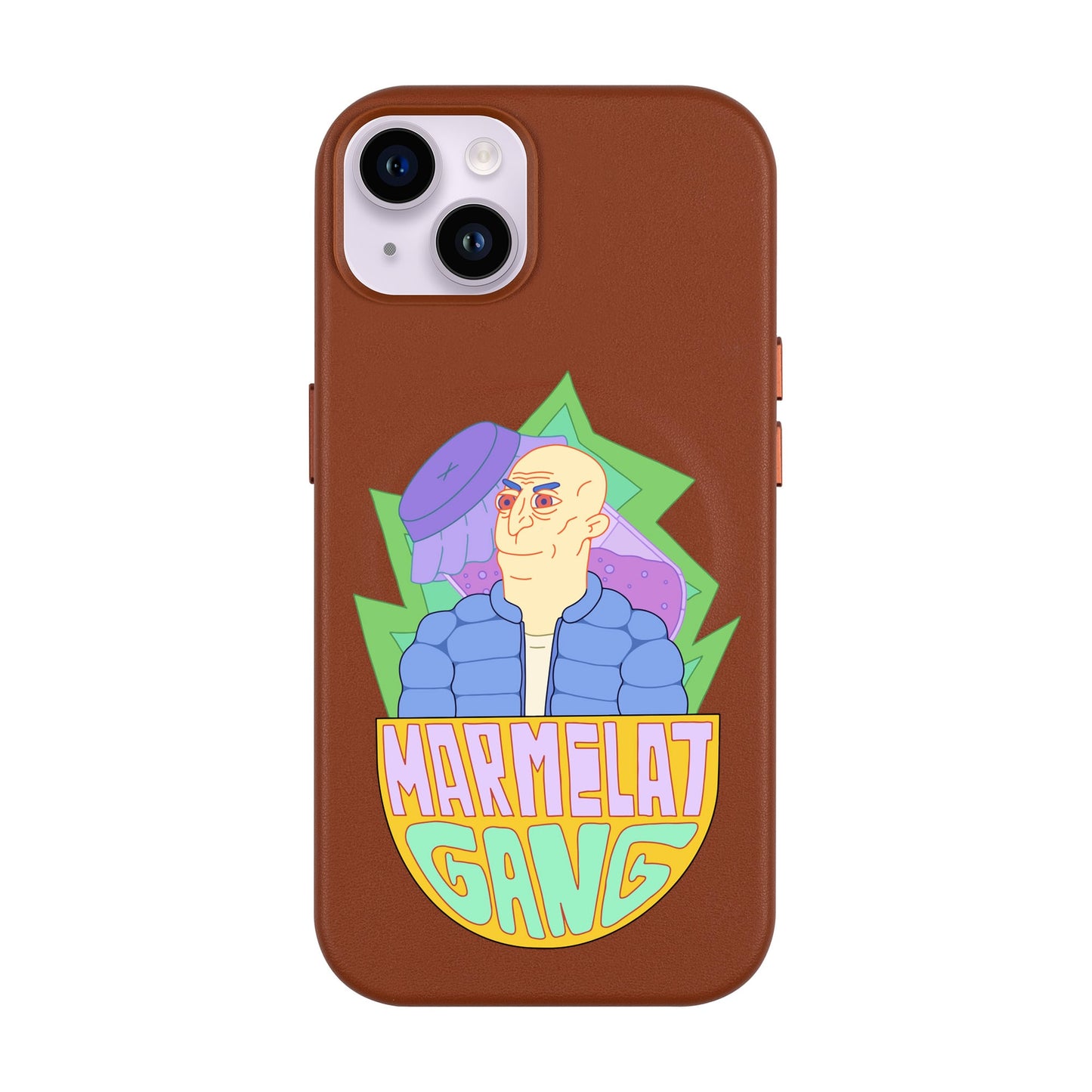 MARMELAT GANG-iPhone 14 Plus Leather Kılıf MagSafe Özellikli