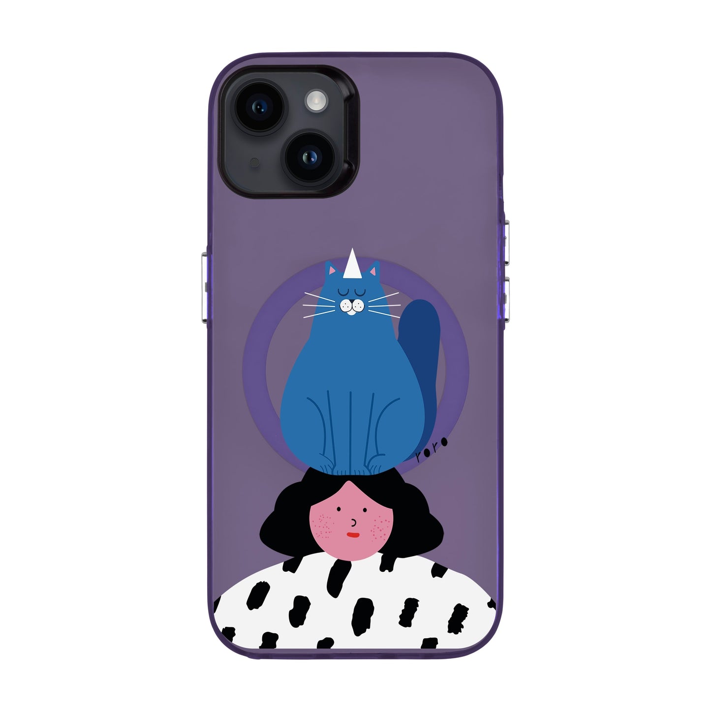 NAUGHTY CAT-iPhone 14 Plus Hold Kılıf MagSafe Özellikli