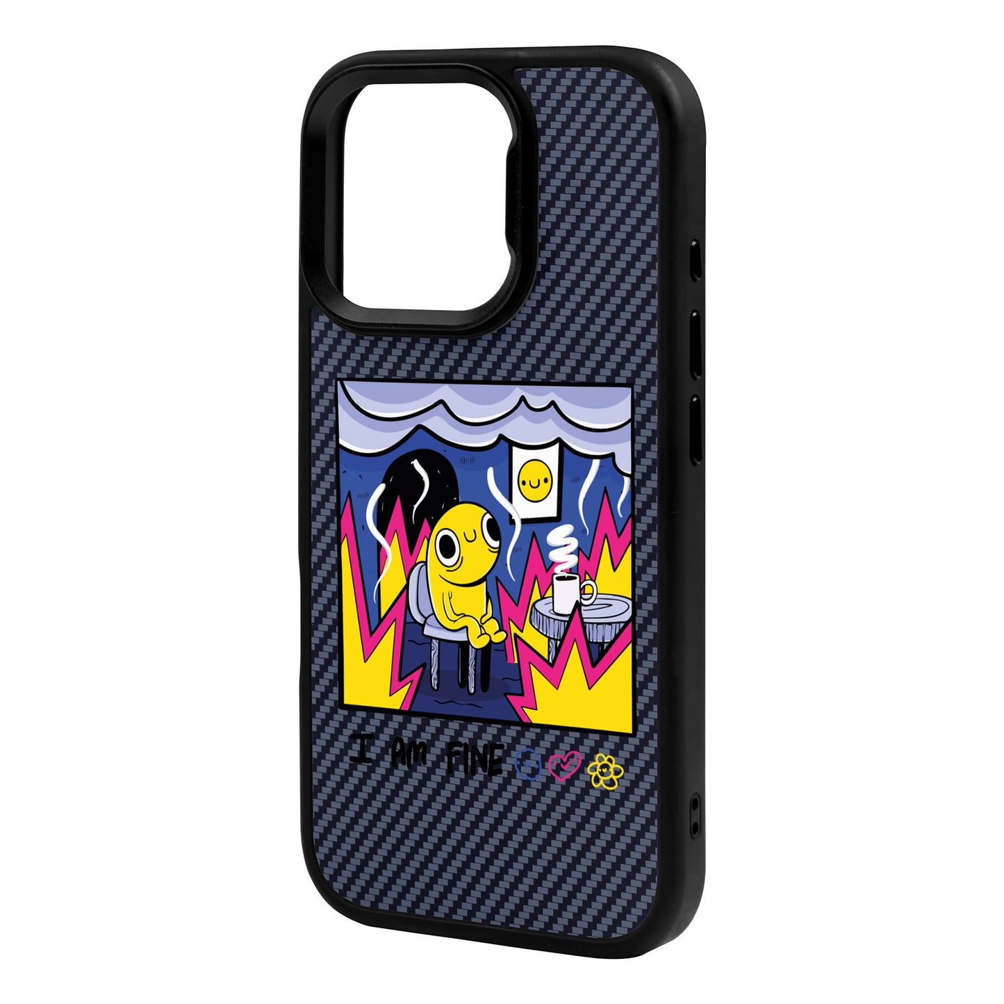 I AM FINE-iPhone 16 Pro Max Plaid Kılıf MagSafe Özellikli