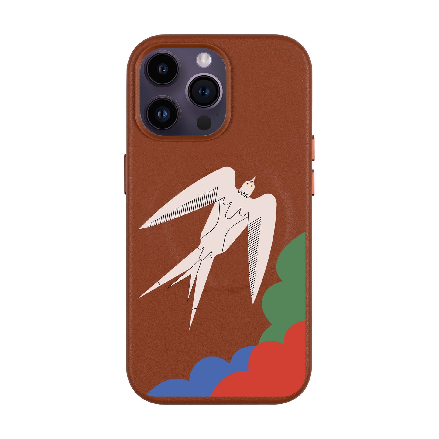 L’OISEAU LIBRE-iPhone 14 Pro Max Leather Kılıf MagSafe Özellikli