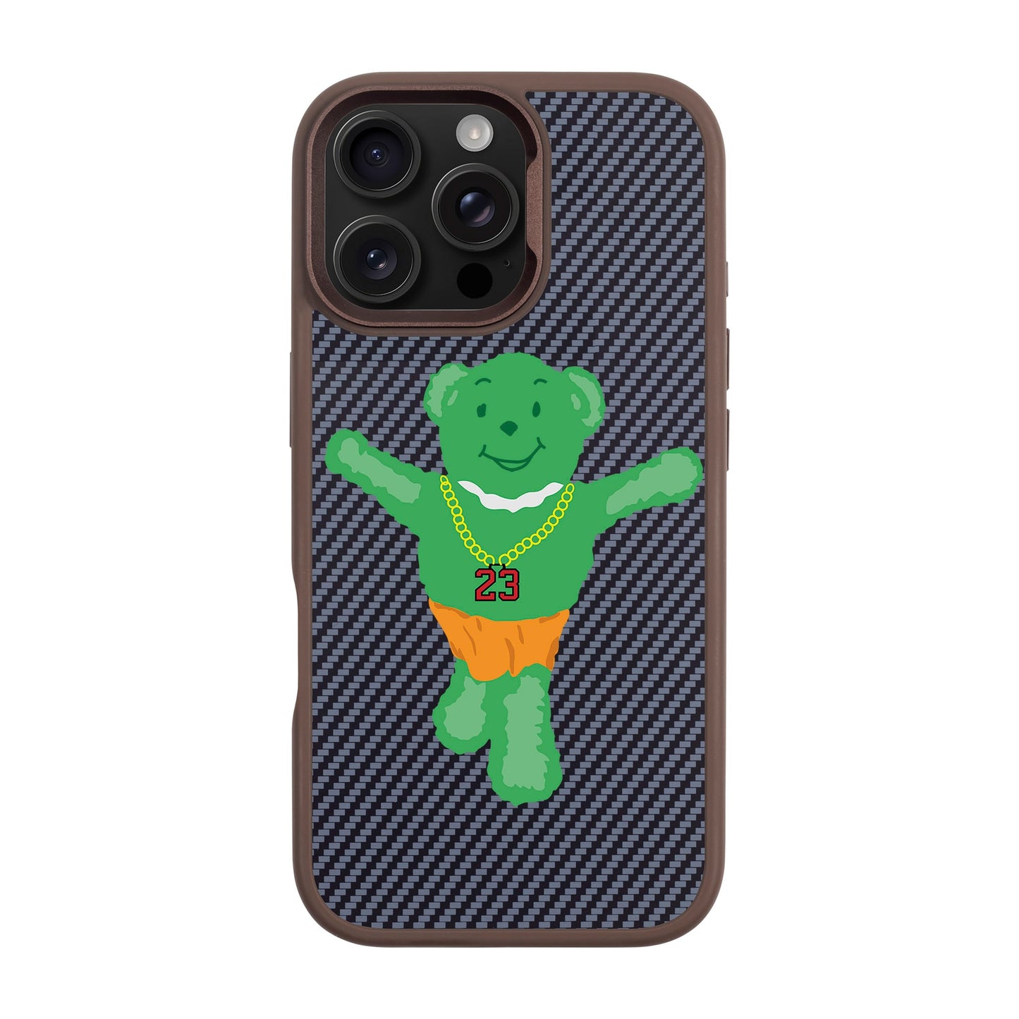 GREEN BEAR-iPhone 16 Pro Max Plaid Kılıf MagSafe Özellikli