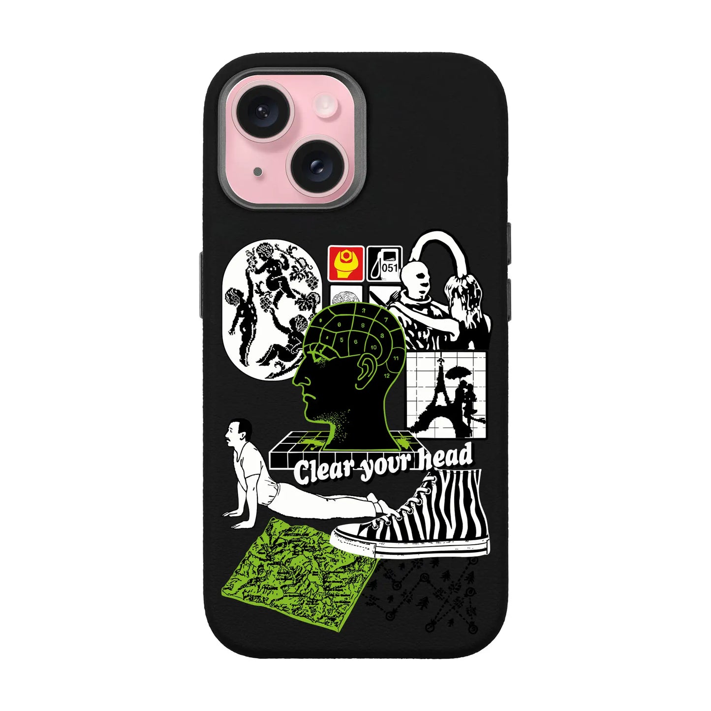 CLEAR YOUR HEAD-iPhone 15 Leather Premium Kılıf MagSafe Özellikli