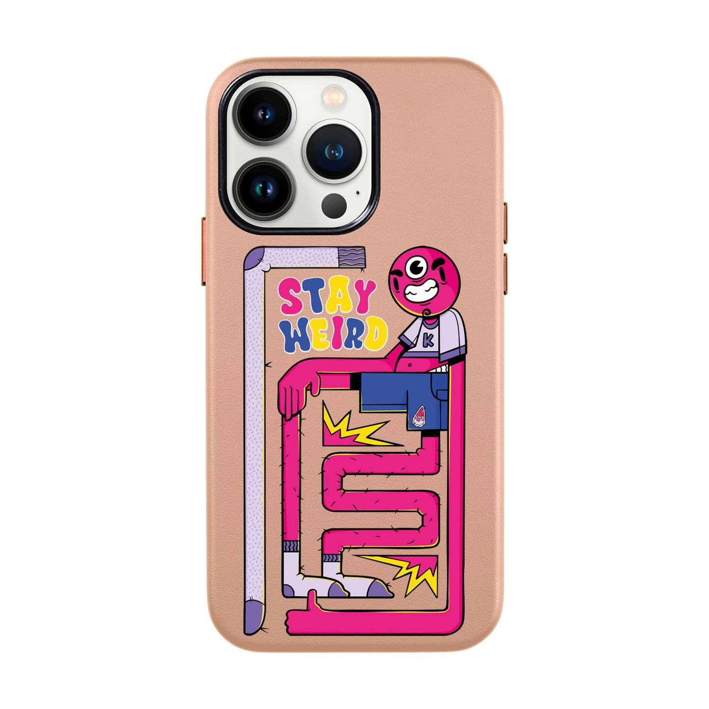 OG TOOTHY-iPhone 13 Pro Max Leather Kılıf