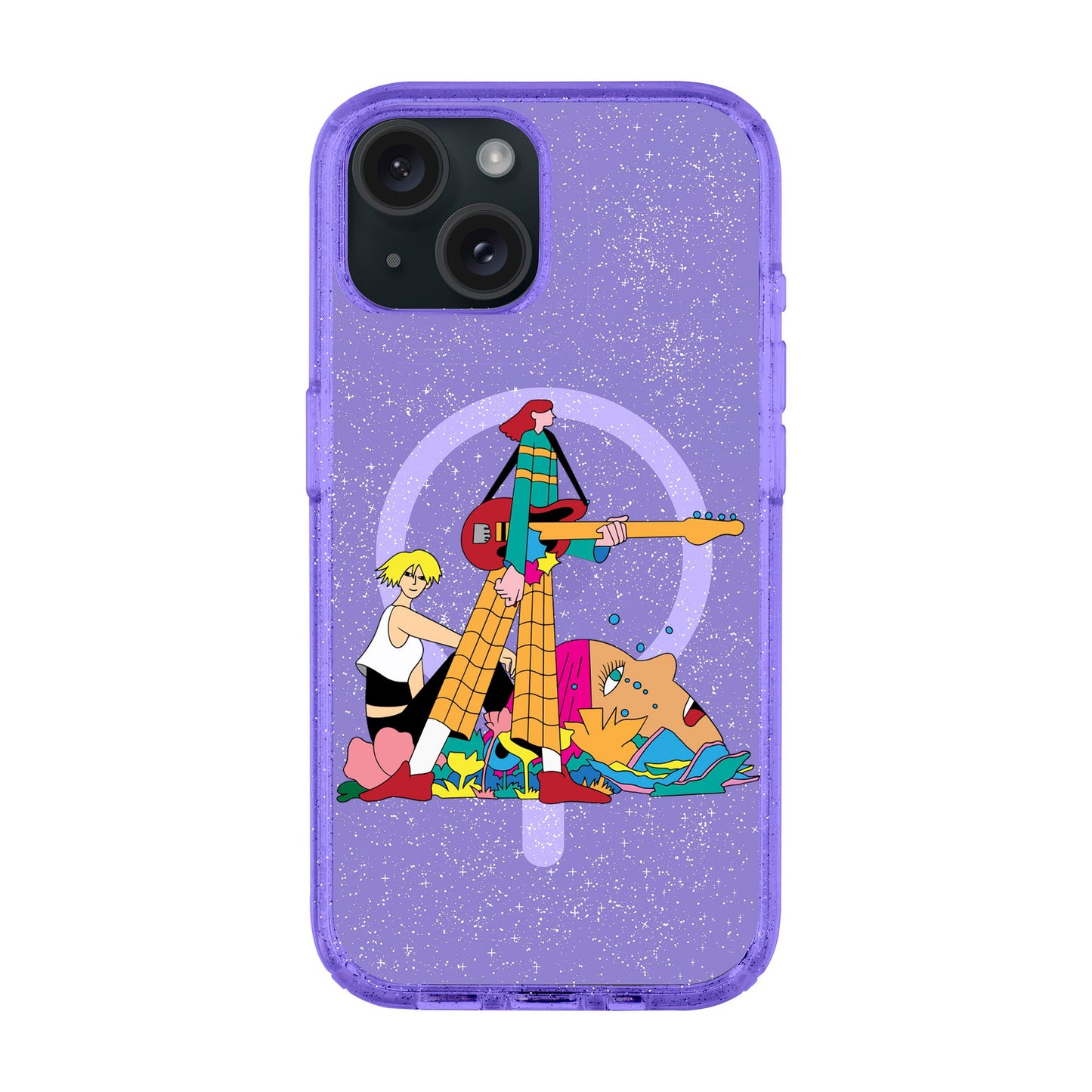 HER BAND-iPhone 15 Plus Shiny Kılıf MagSafe Özellikli