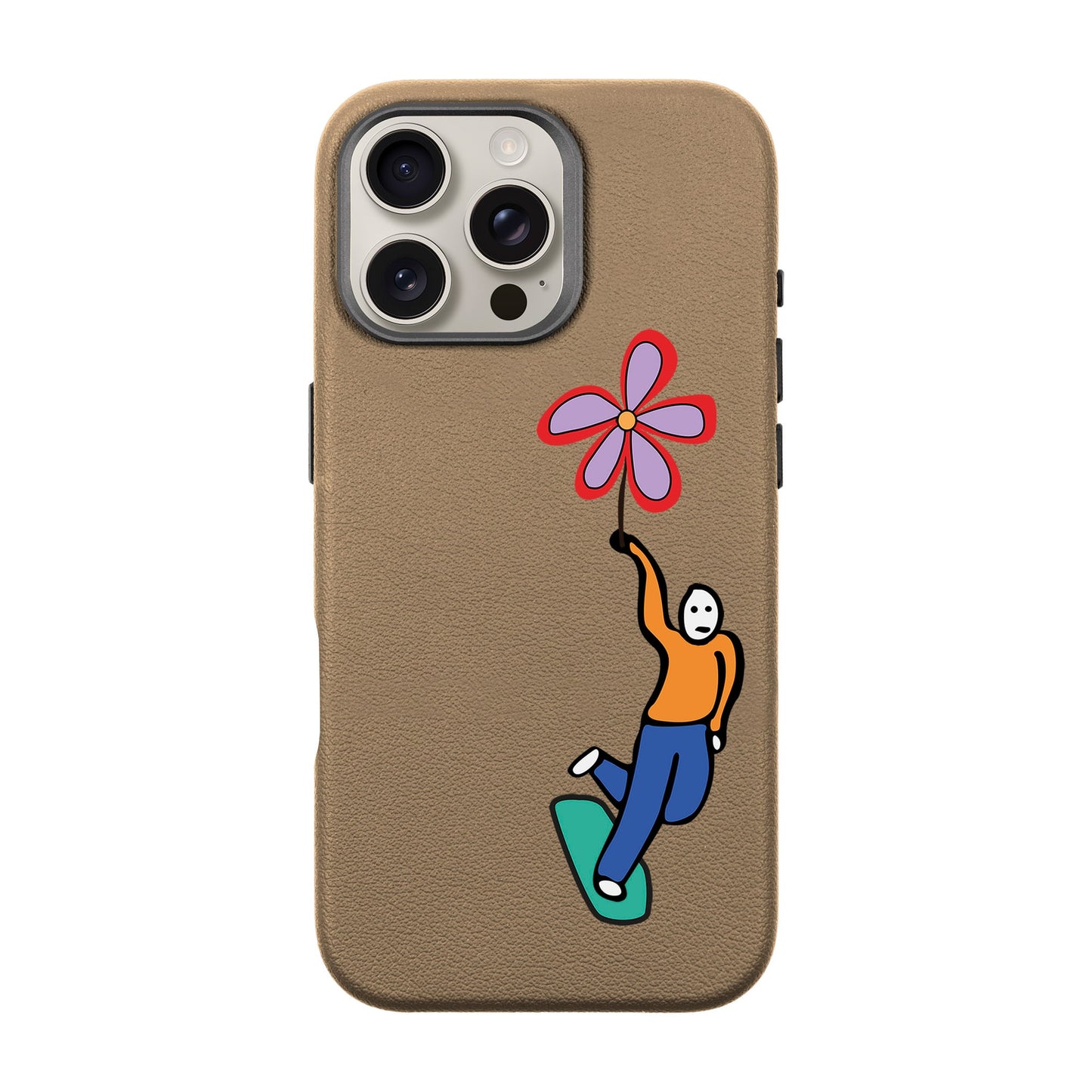 SKATEBOARDER-iPhone 16 Pro Max Leather Premium Kılıf MagSafe Özellikli