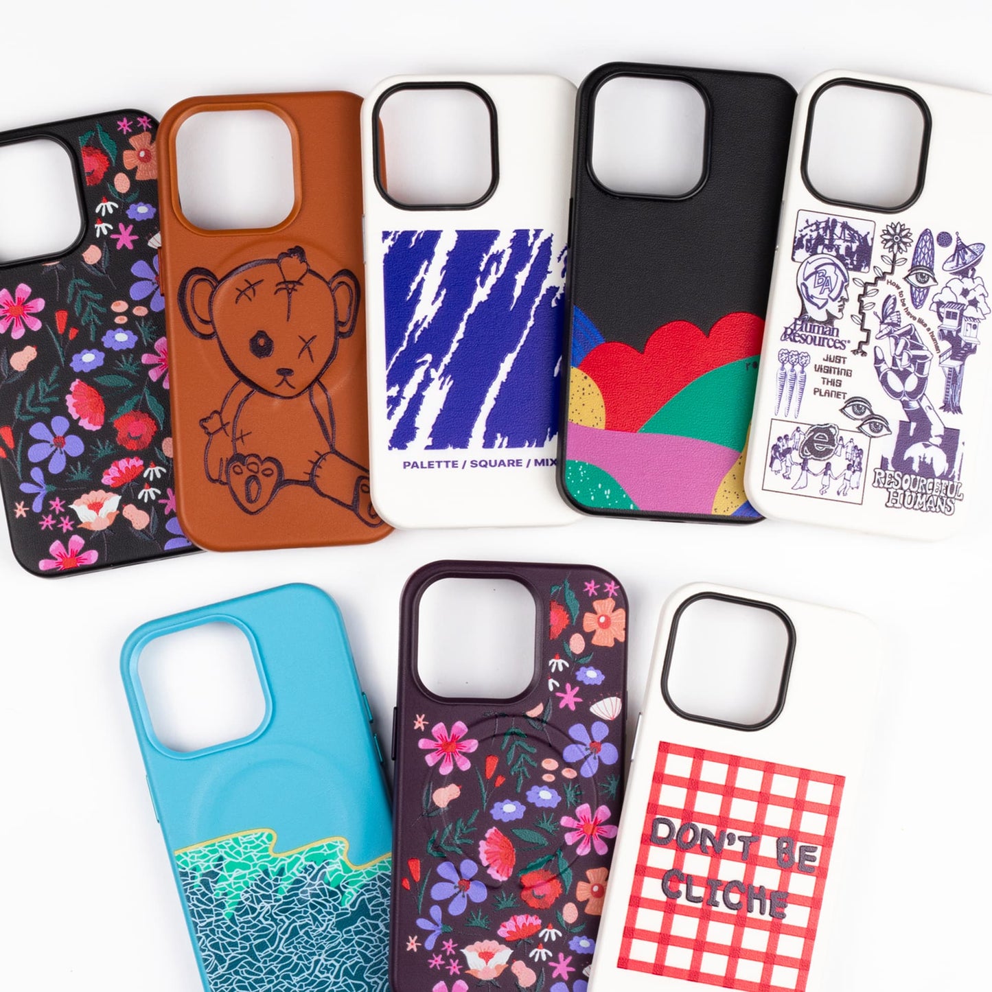 PALETTE-iPhone 14 Leather Kılıf