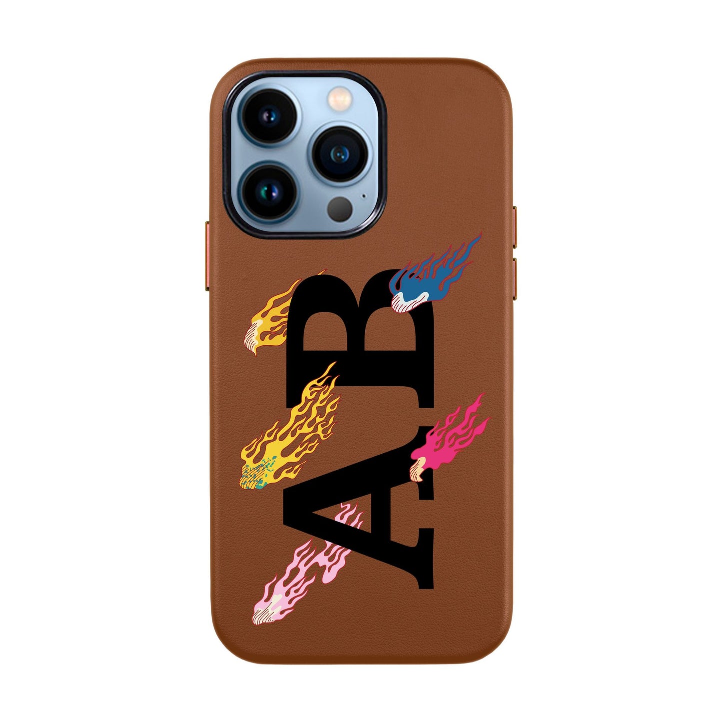 SHOOTİNG STAR KİŞİSELLEŞTİRİLMİŞ-iPhone 13 Pro Leather Kılıf