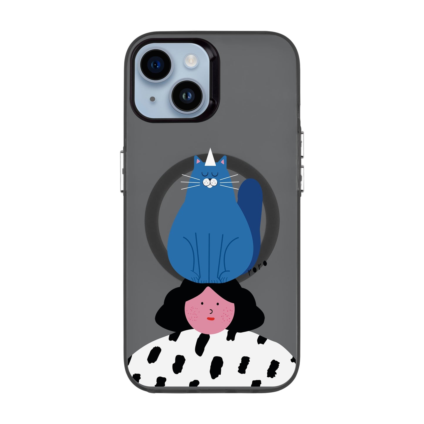NAUGHTY CAT-iPhone 14 Hold Kılıf MagSafe Özellikli