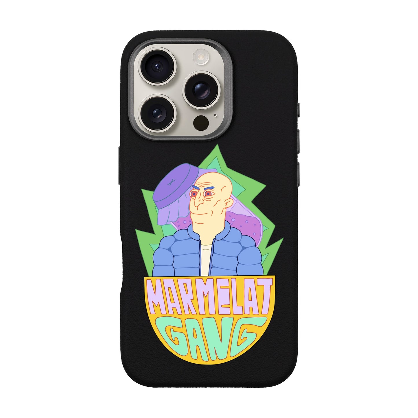 MARMELAT GANG-iPhone 16 Pro Leather Premium Kılıf MagSafe Özellikli