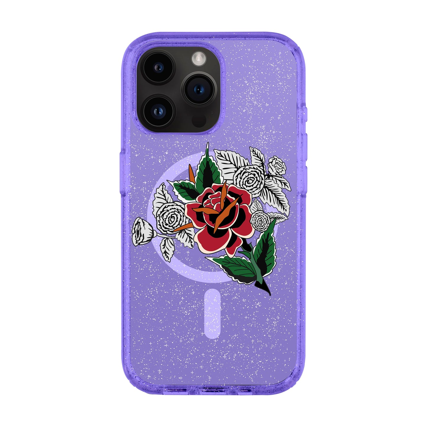 DRY ROSE-iPhone 14 Pro Max Shiny Kılıf MagSafe Özellikli