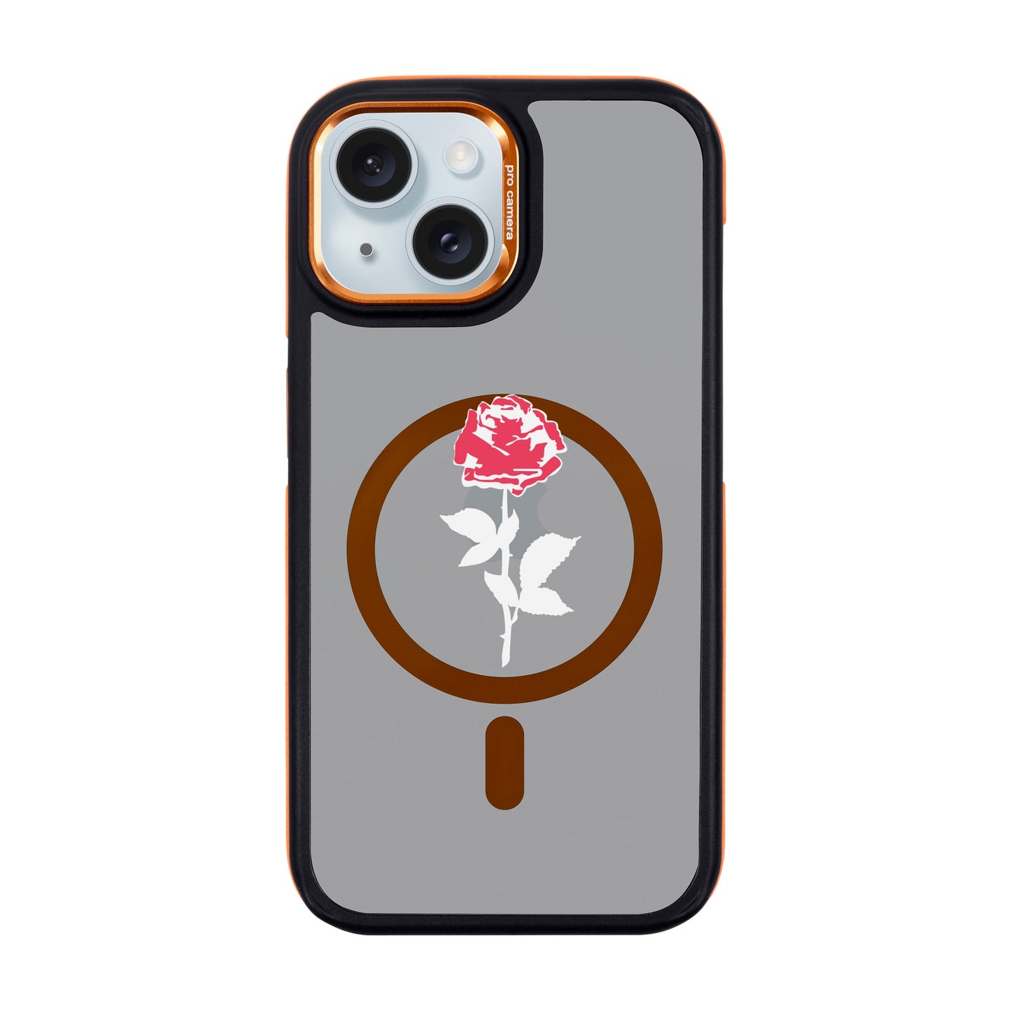 NATUREL ROSE-iPhone 15 Dark Kılıf MagSafe Özellikli