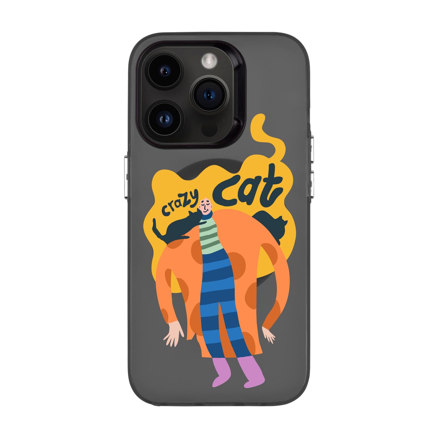 CRAZY CAT-iPhone 14 Pro Hold Kılıf MagSafe Özellikli
