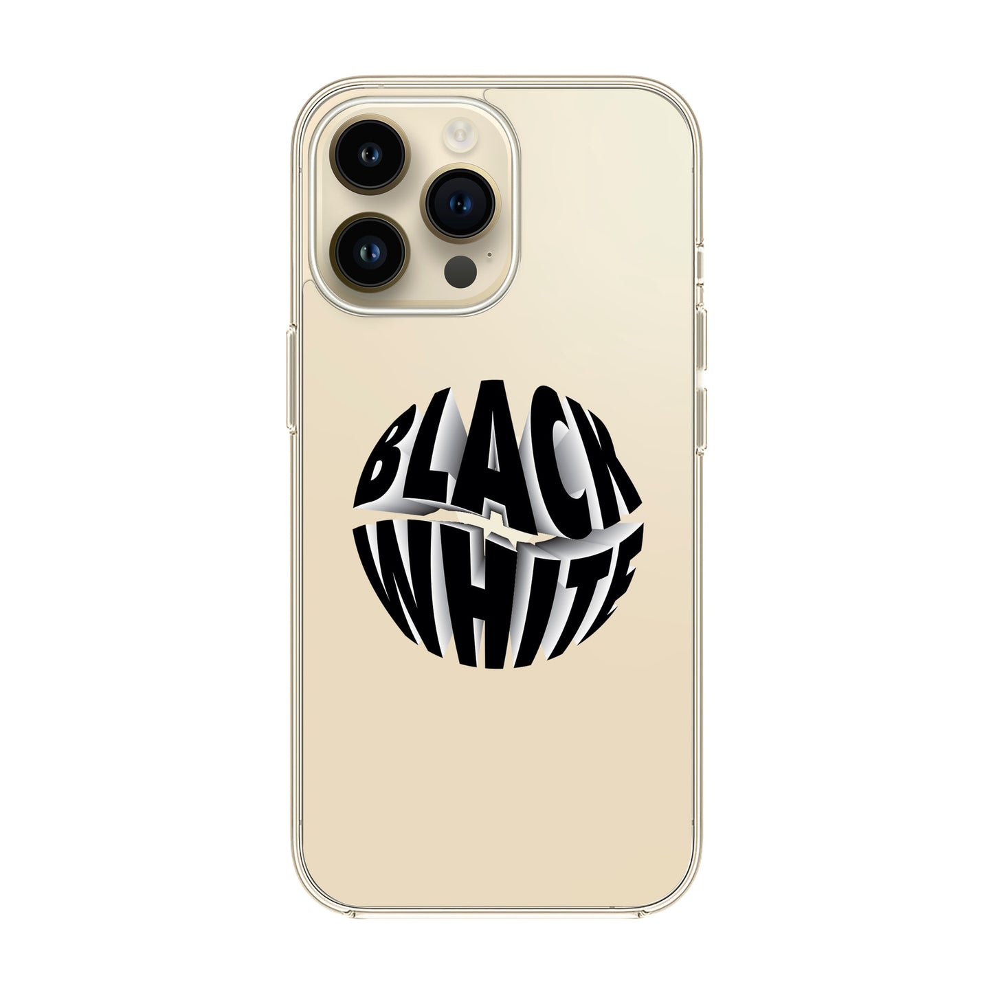 BLACK WHITE-iPhone 15 Pro Max Solid Kılıf