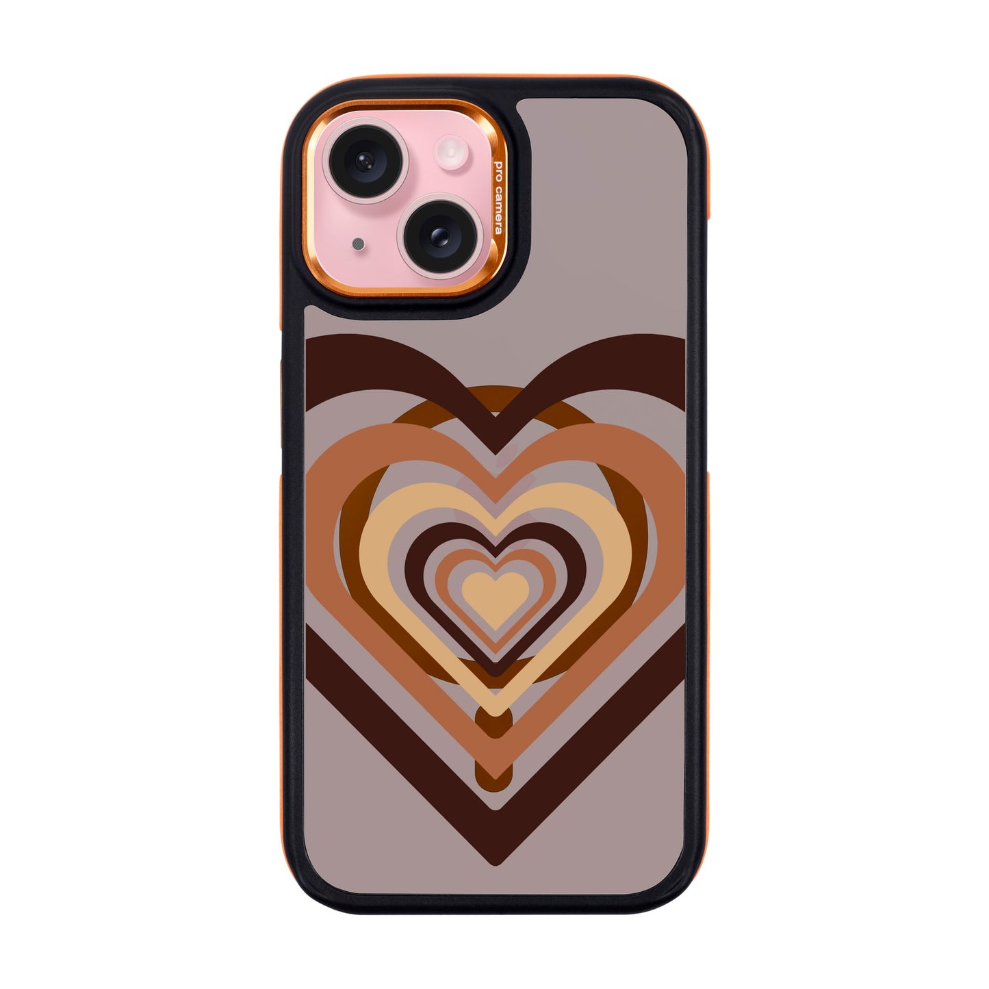 HEART-iPhone 15 Dark Kılıf MagSafe Özellikli