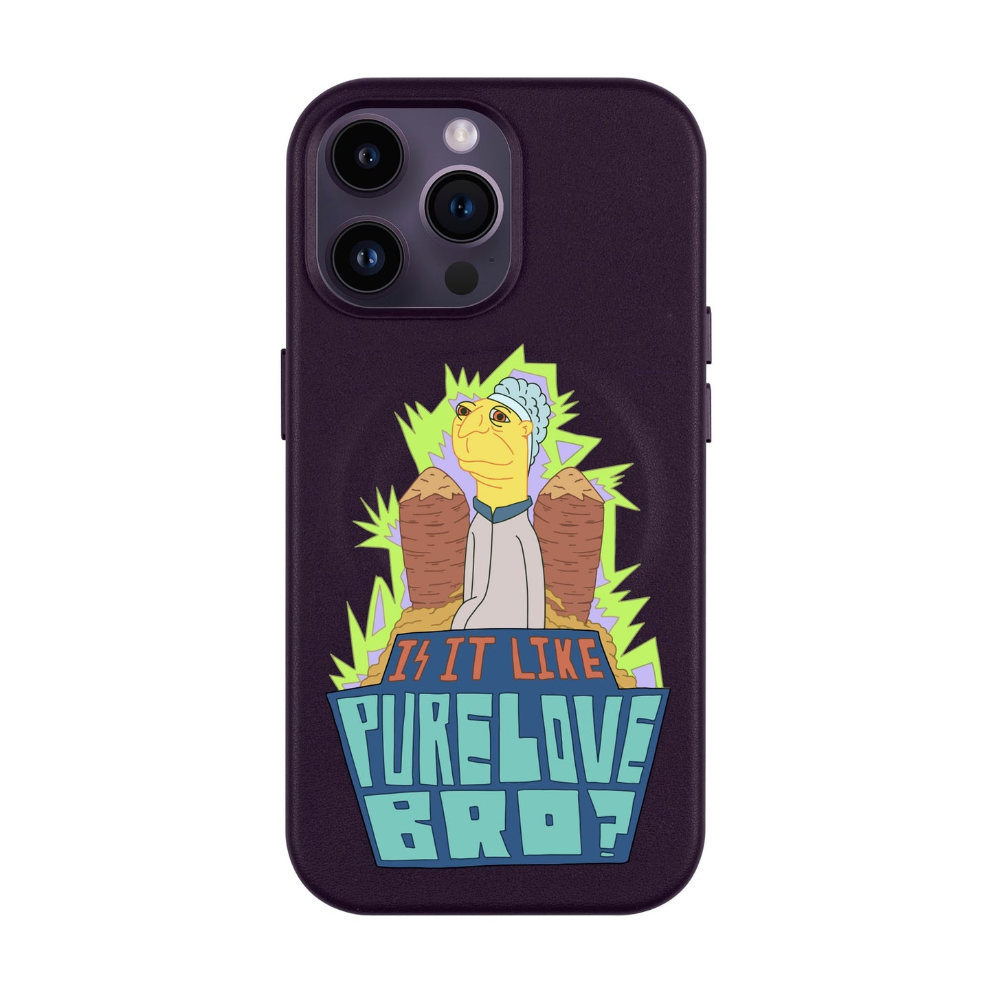 PURE LOVE-iPhone 14 Pro Max Leather Kılıf MagSafe Özellikli