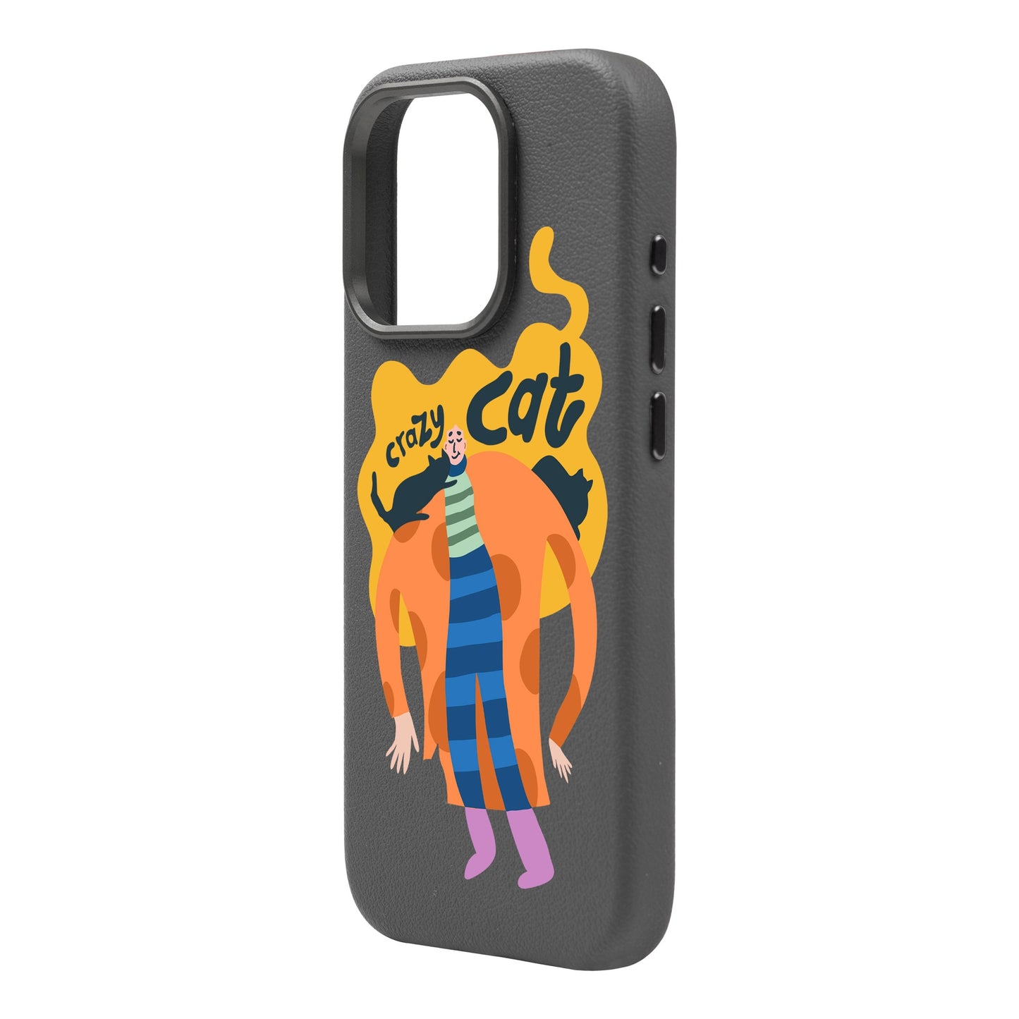 CRAZY CAT-iPhone 16 Plus Leather Premium Kılıf MagSafe Özellikli