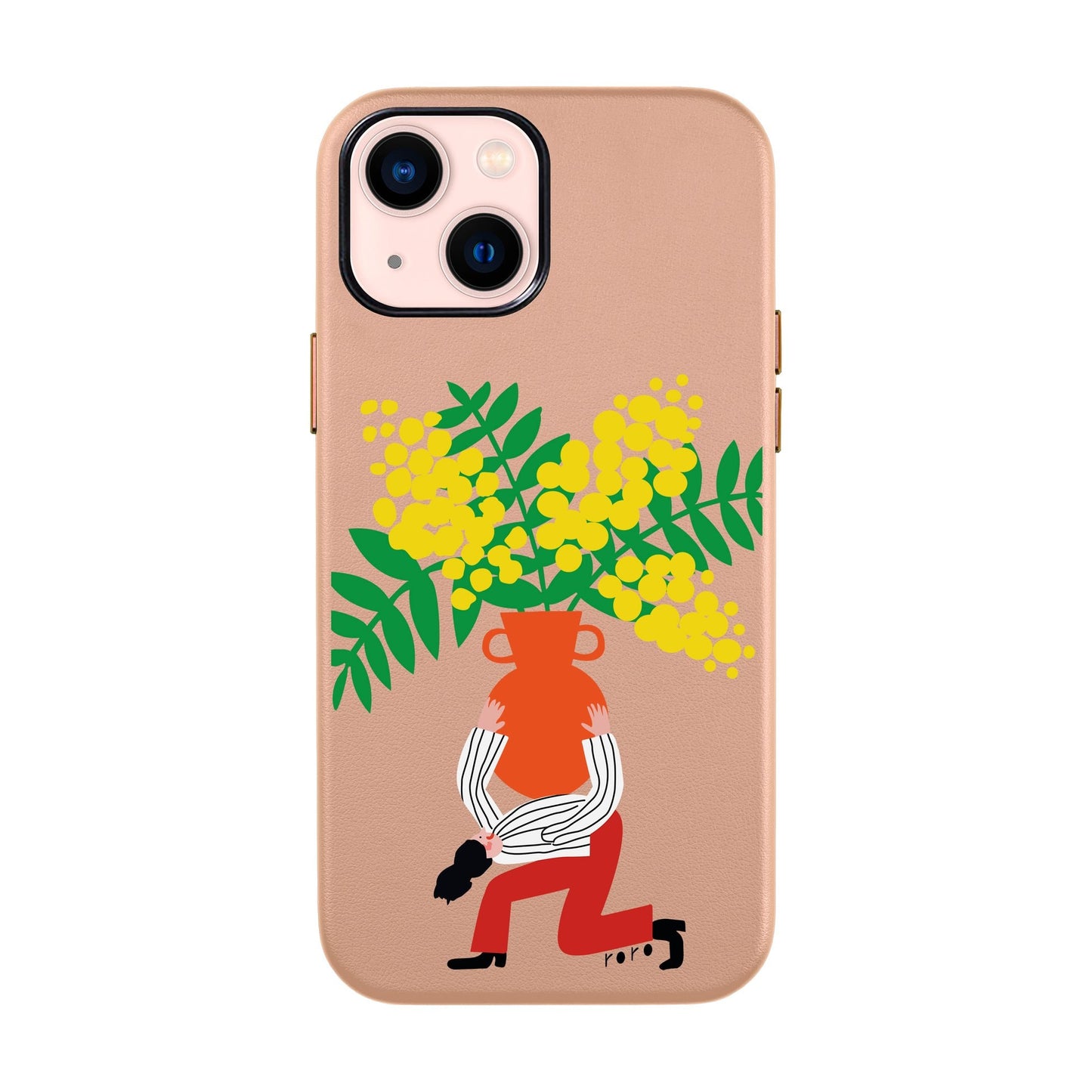 VASE-iPhone 14 Leather Kılıf