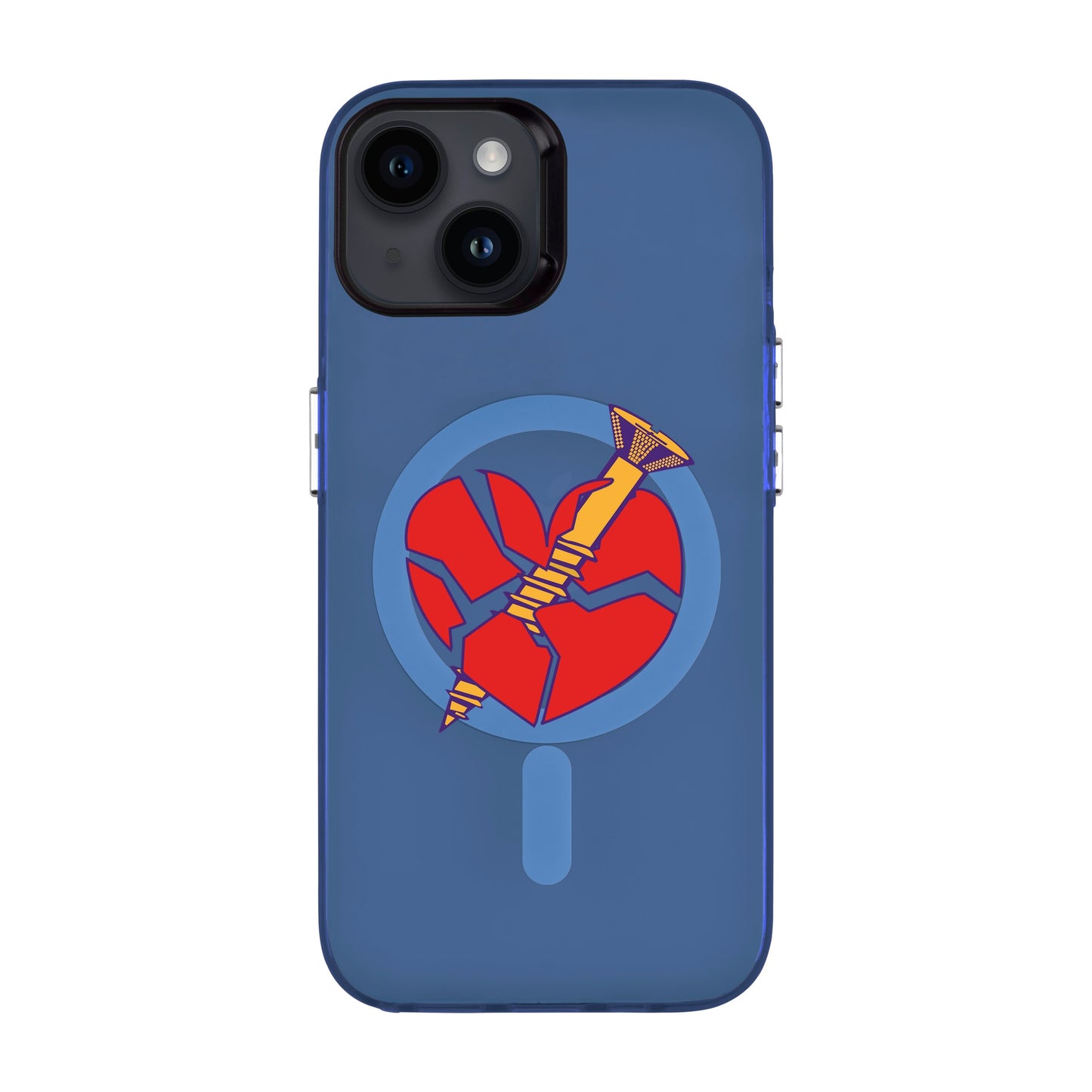 BROKEN HEART-iPhone 14 Hold Kılıf MagSafe Özellikli