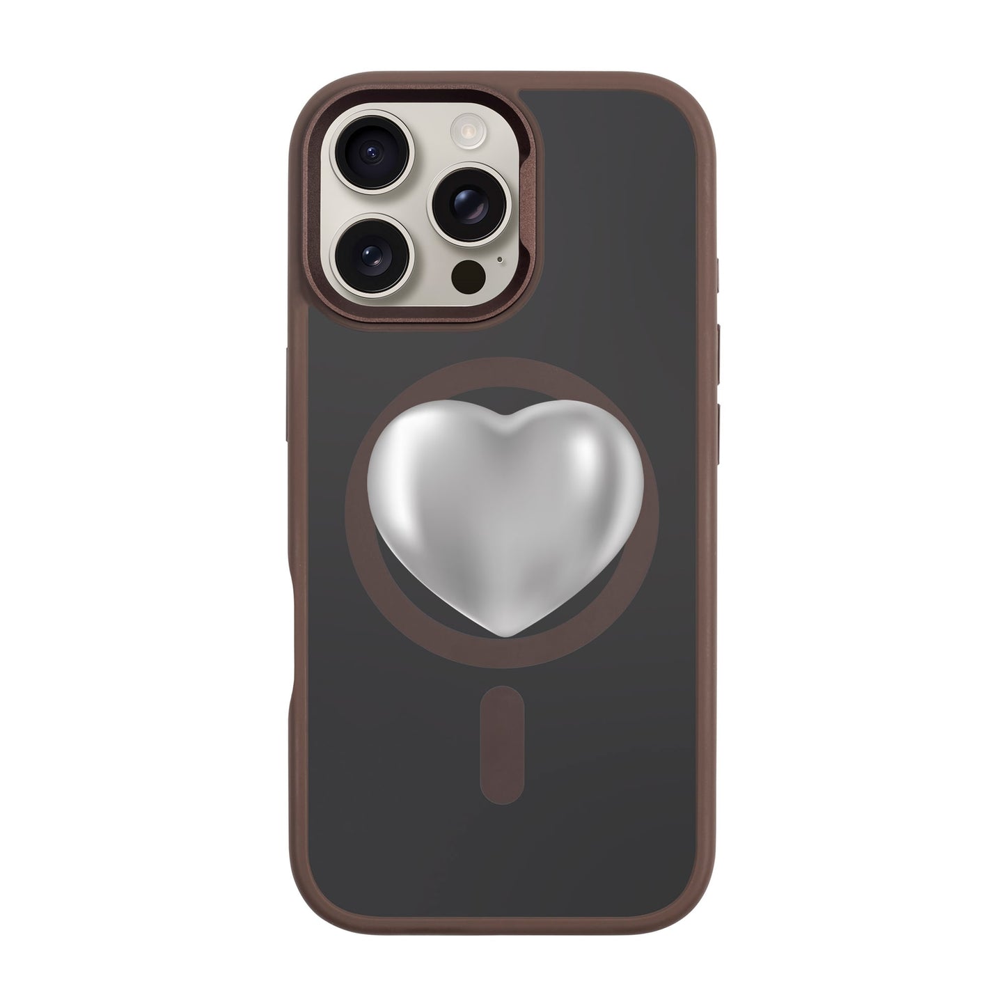 SILVER HEART-iPhone 16 Pro Max Rise Kılıf MagSafe Özellikli