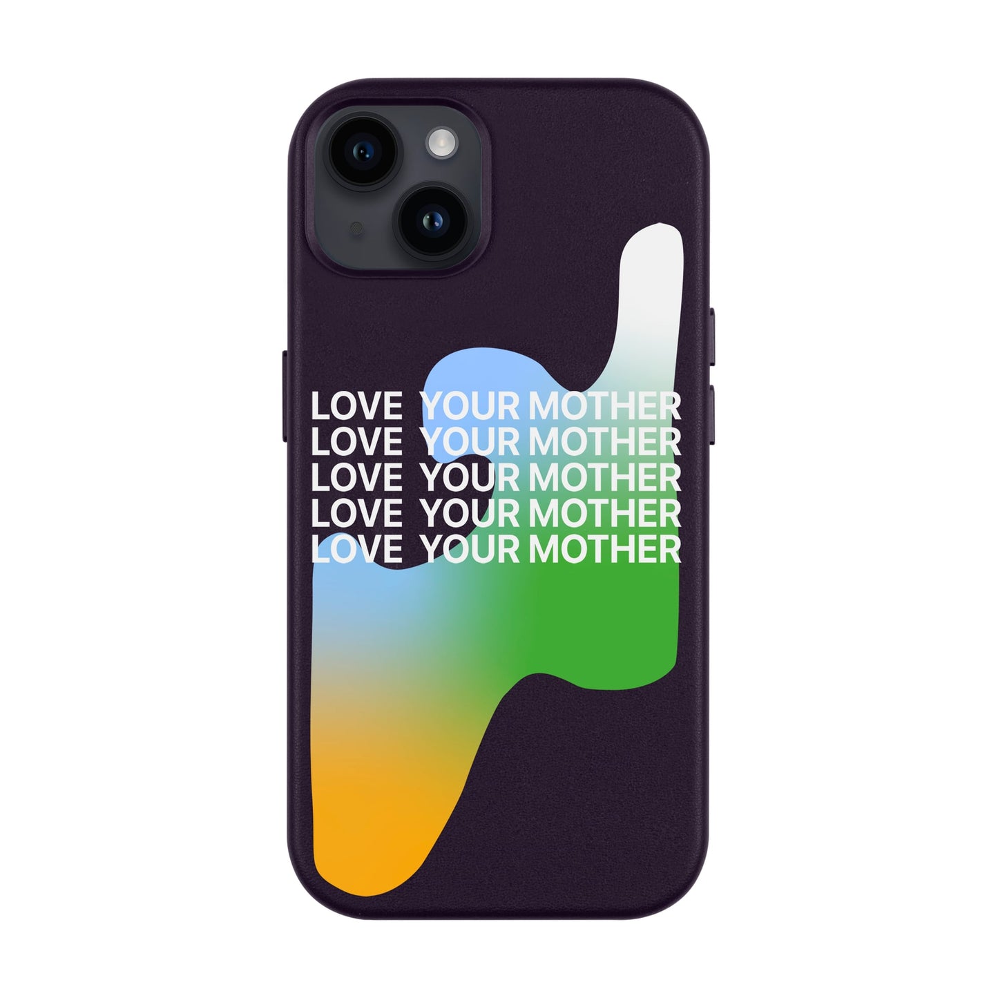 LOVE YOUR MOTHER-iPhone 14 Plus Leather Kılıf MagSafe Özellikli
