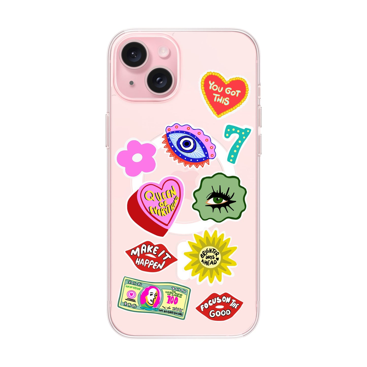 HM STICKERS-iPhone 15 Plus Solid Kılıf MagSafe Özellikli