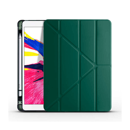 Apple iPad 8.Nesil 10.2 inç-Trigon Folding Kalemlikli Standlı Kılıf