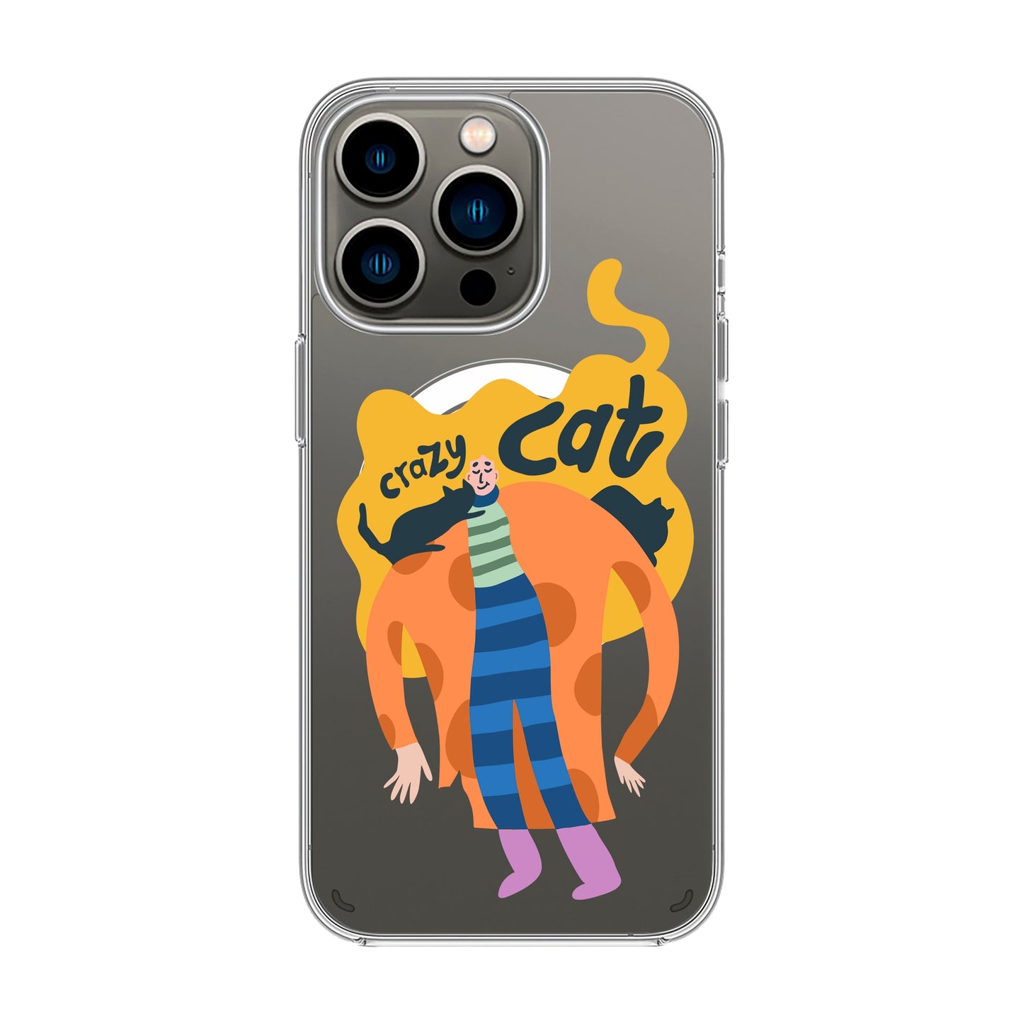 CRAZY CAT-iPhone 11 Pro Max Solid Kılıf MagSafe Özellikli