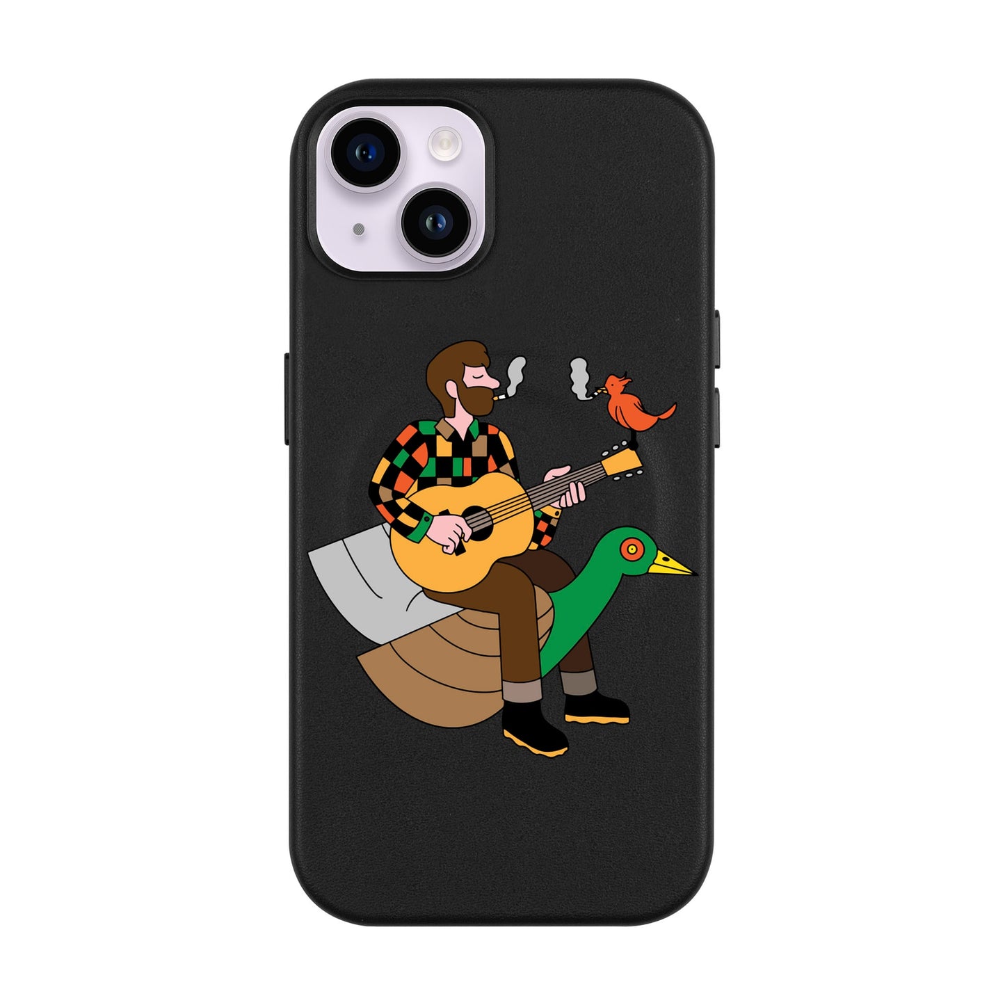 BIRDS OF A FEATHER-iPhone 14 Plus Leather Kılıf MagSafe Özellikli