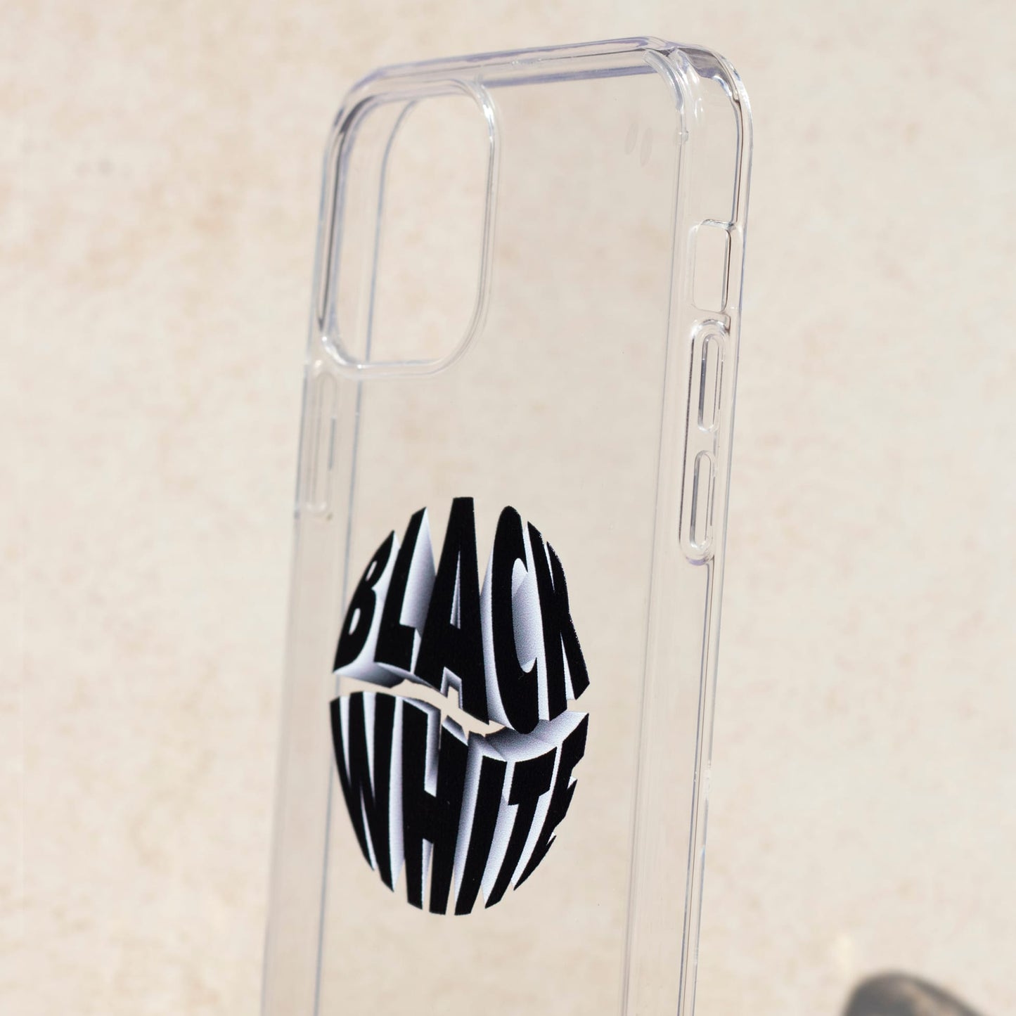 BLACK WHITE-iPhone 14 Pro Max Solid Kılıf