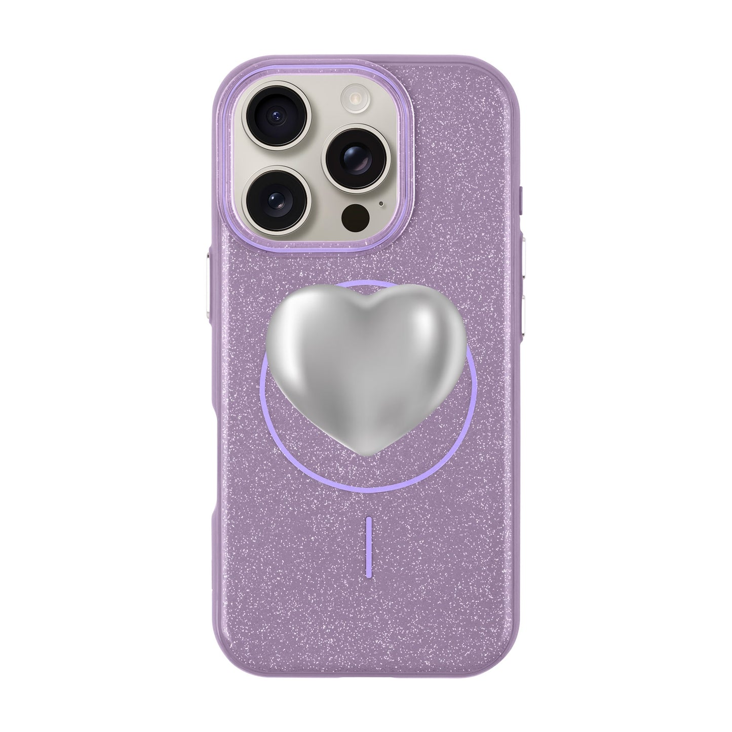 SILVER HEART-iPhone 16 Pro Radiant Kılıf MagSafe Özellikli