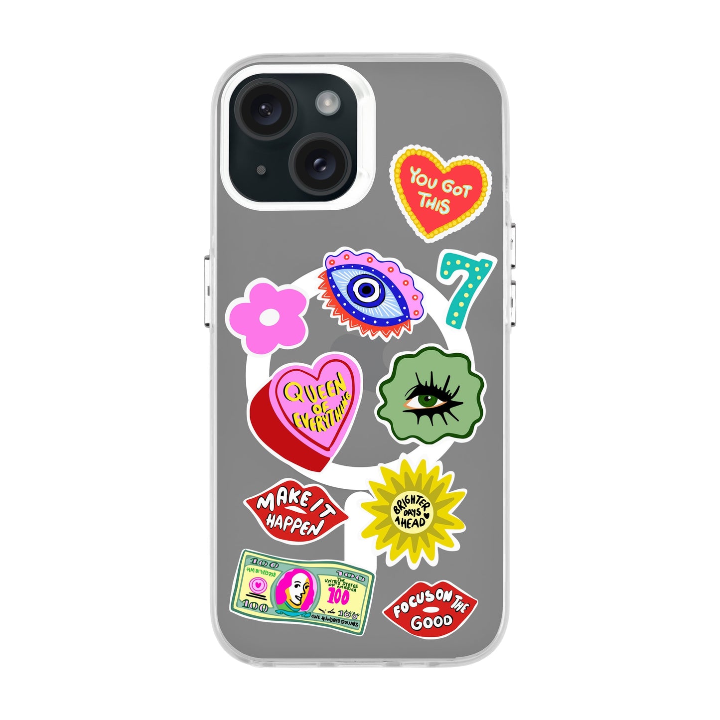 HM STICKERS-iPhone 15 Hold Kılıf MagSafe Özellikli