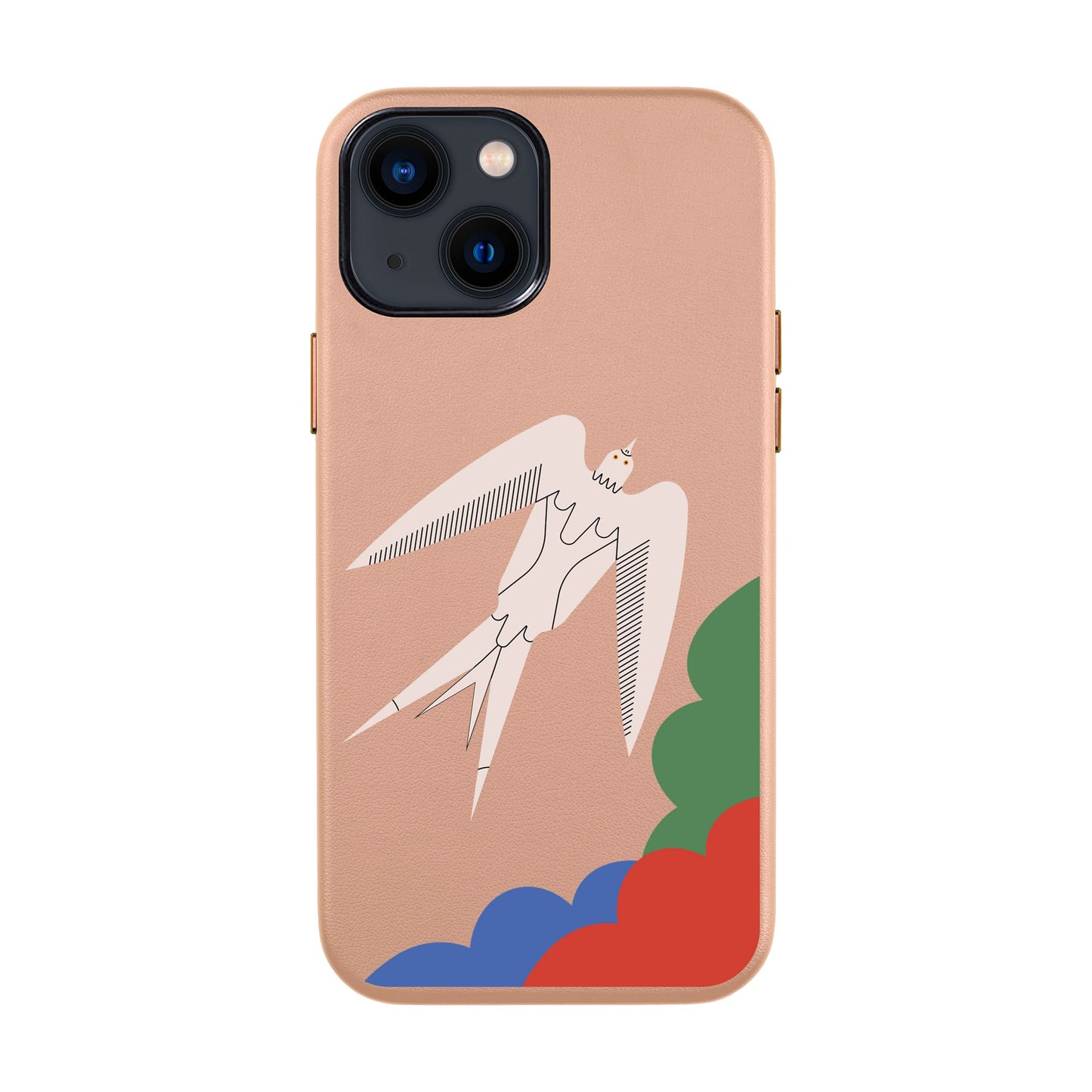 L’OISEAU LIBRE-iPhone 14 Leather Kılıf