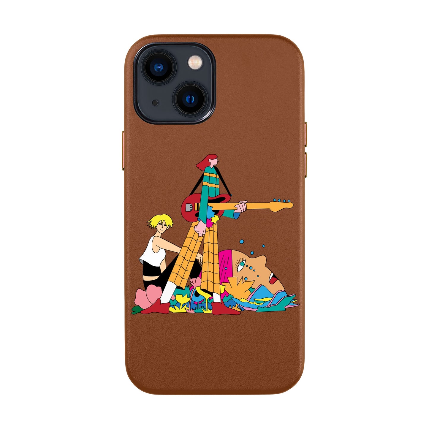 HER BAND-iPhone 14 Leather Kılıf