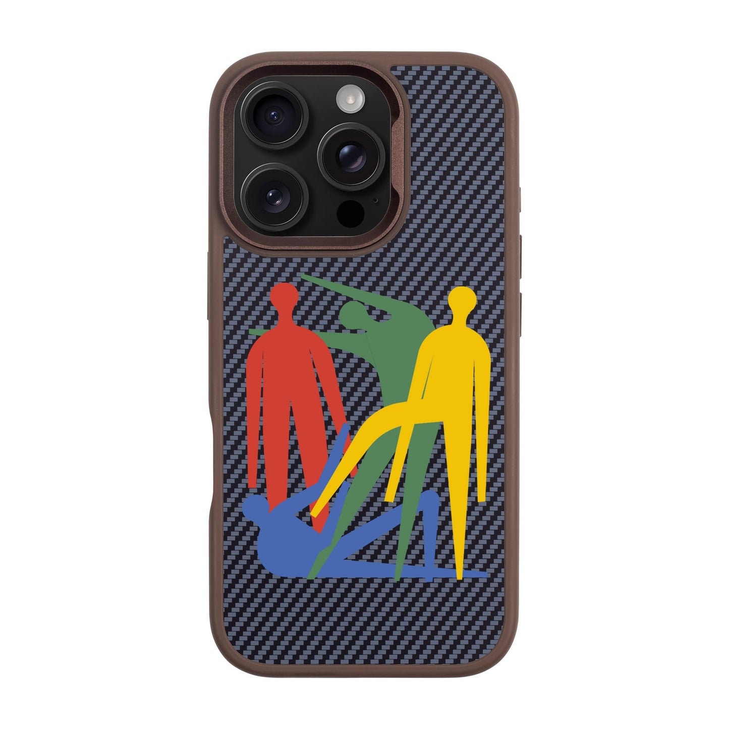 MANBOS-iPhone 16 Pro Plaid Kılıf MagSafe Özellikli